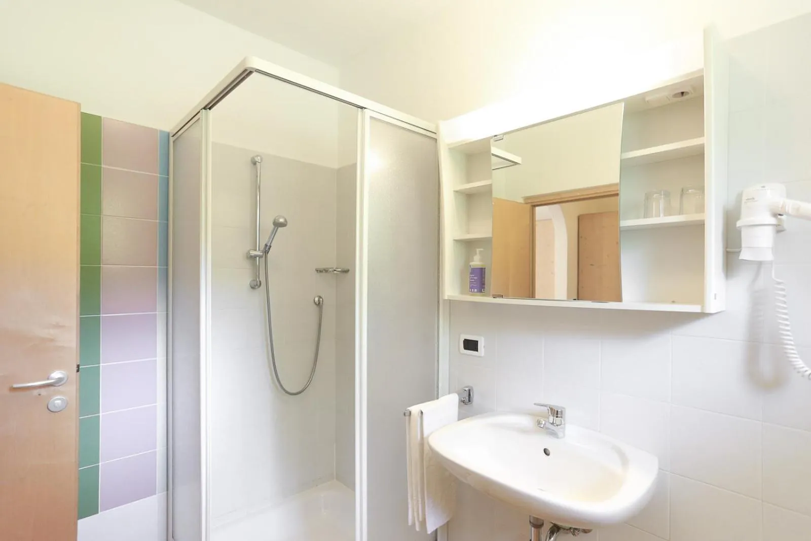 Shower in Bio Hotel Kaufmann