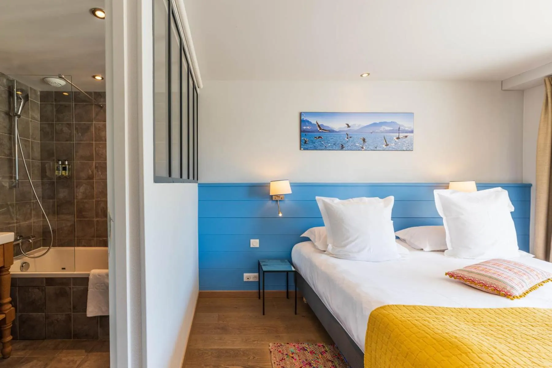 Photo of the whole room, Bed in Hôtel Beau Site Talloires B SPA