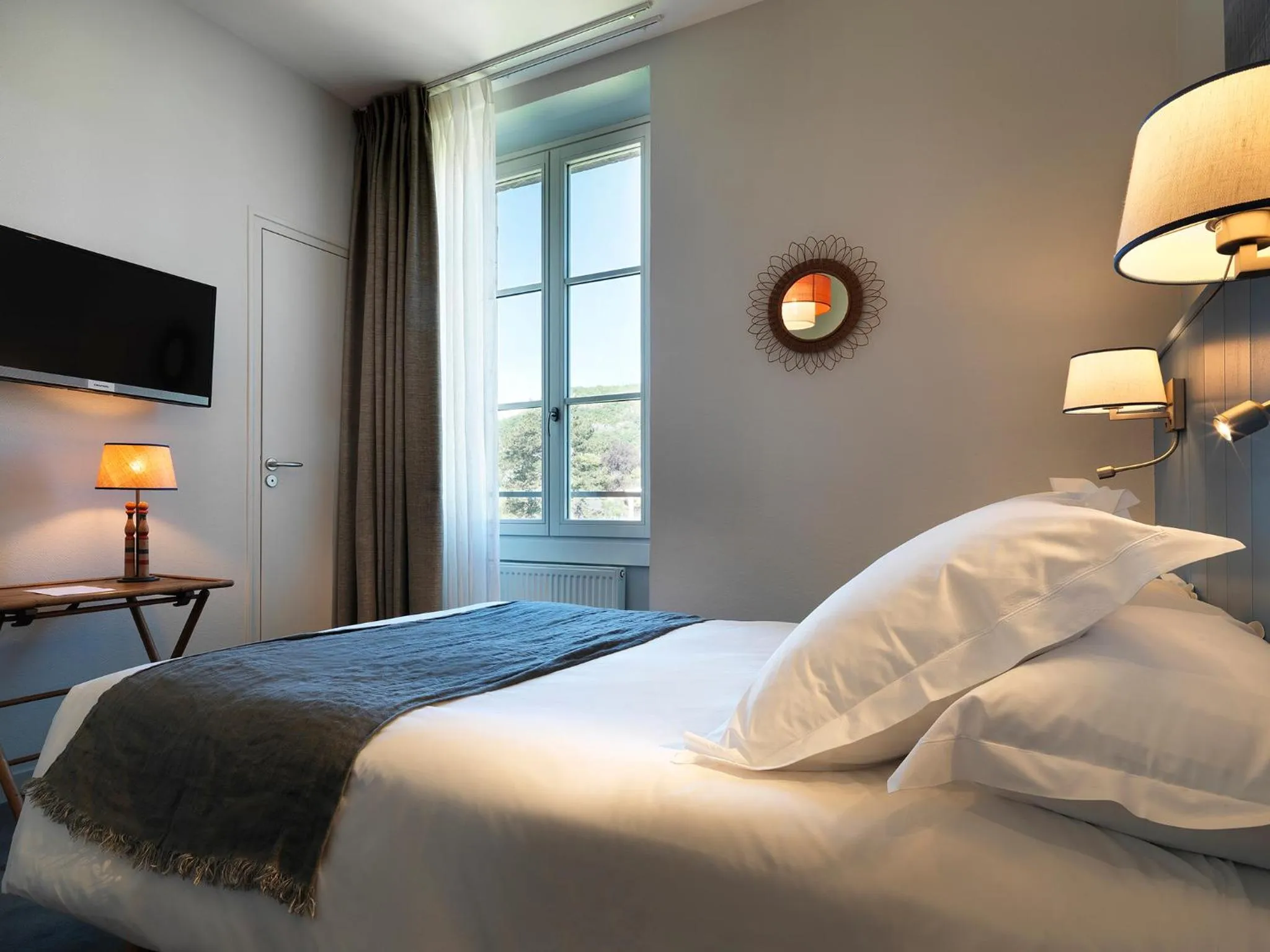 Photo of the whole room, Bed in Hôtel Beau Site Talloires B SPA