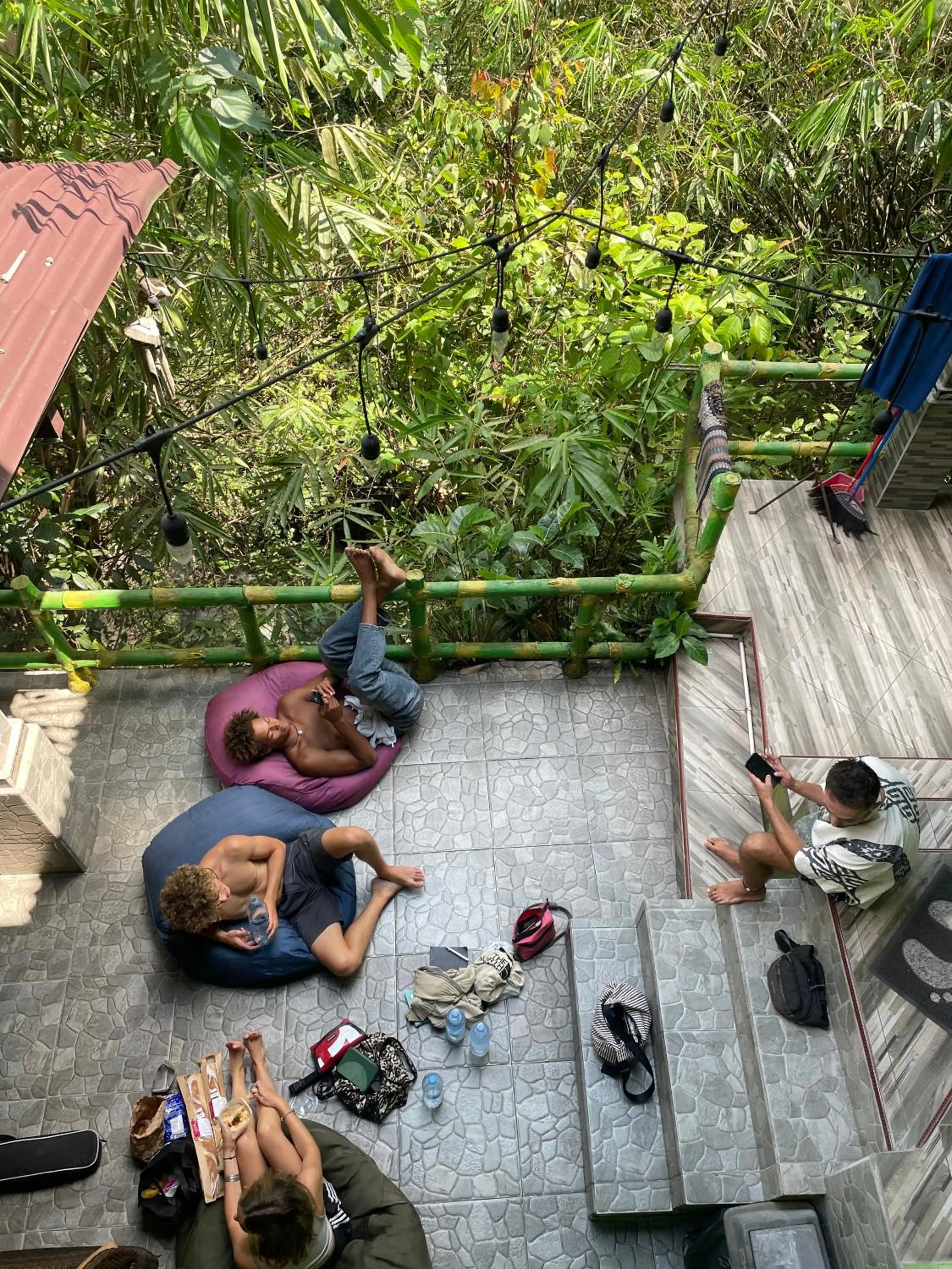 Patio in WW Backpackers