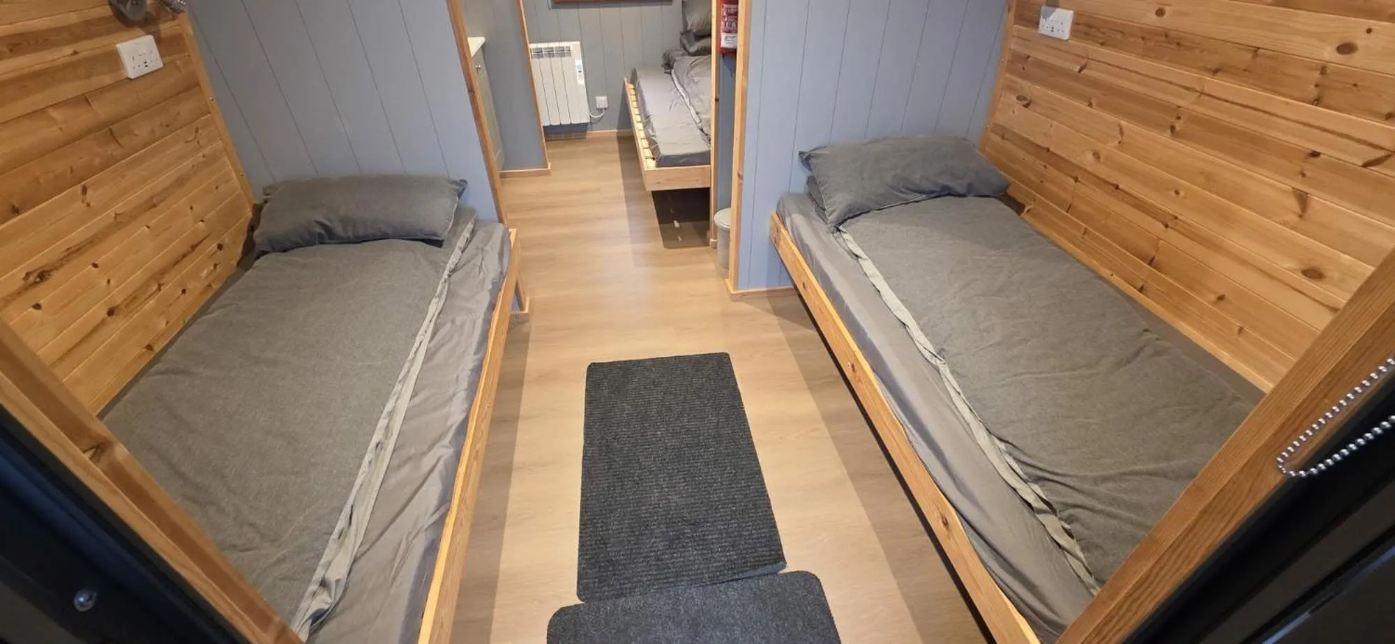 Bed in Wyreside Lakes Glamping Pods