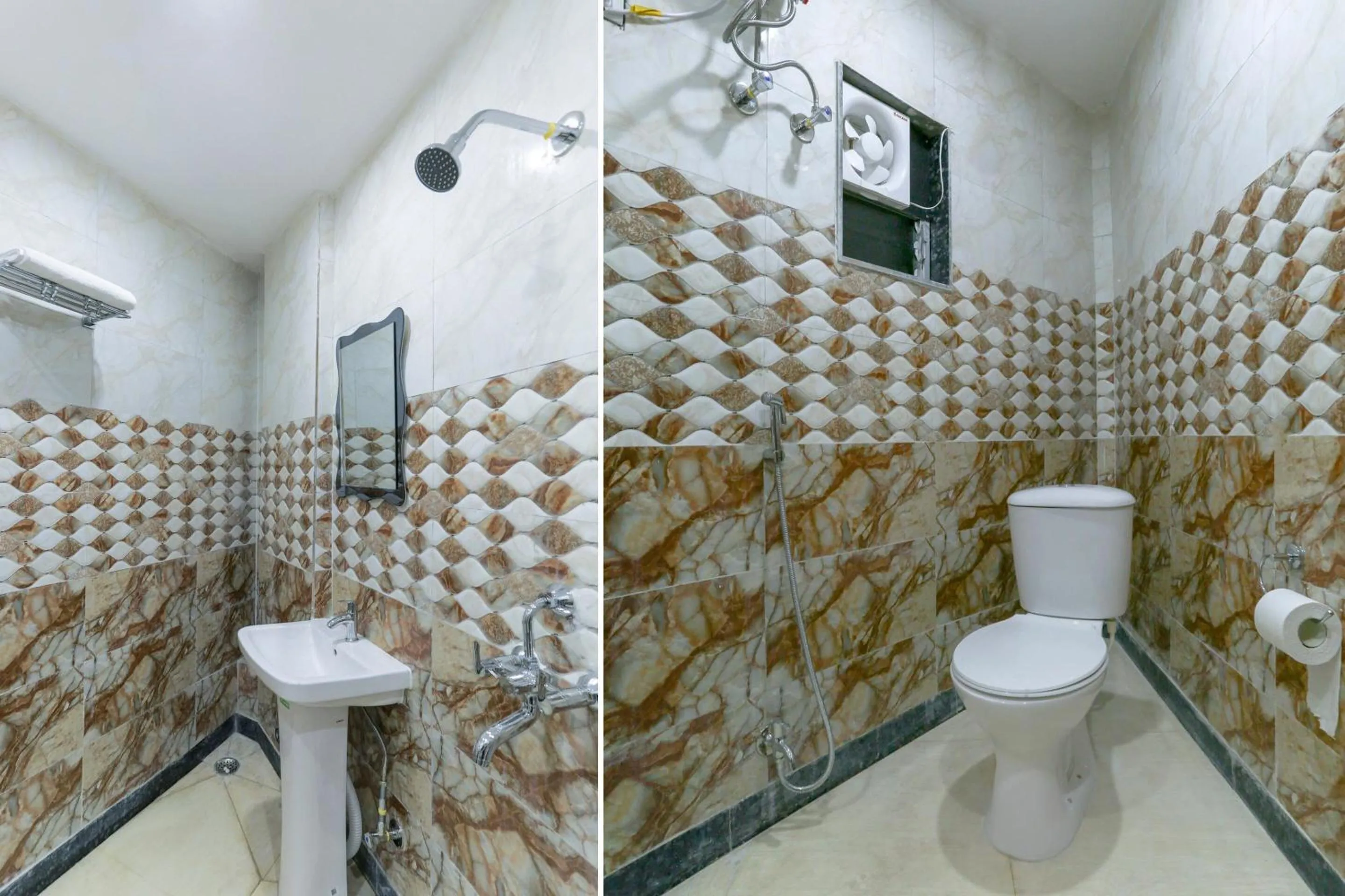 Bathroom in Super Hotel O Dk Inn Near Kalighat Kali Temple