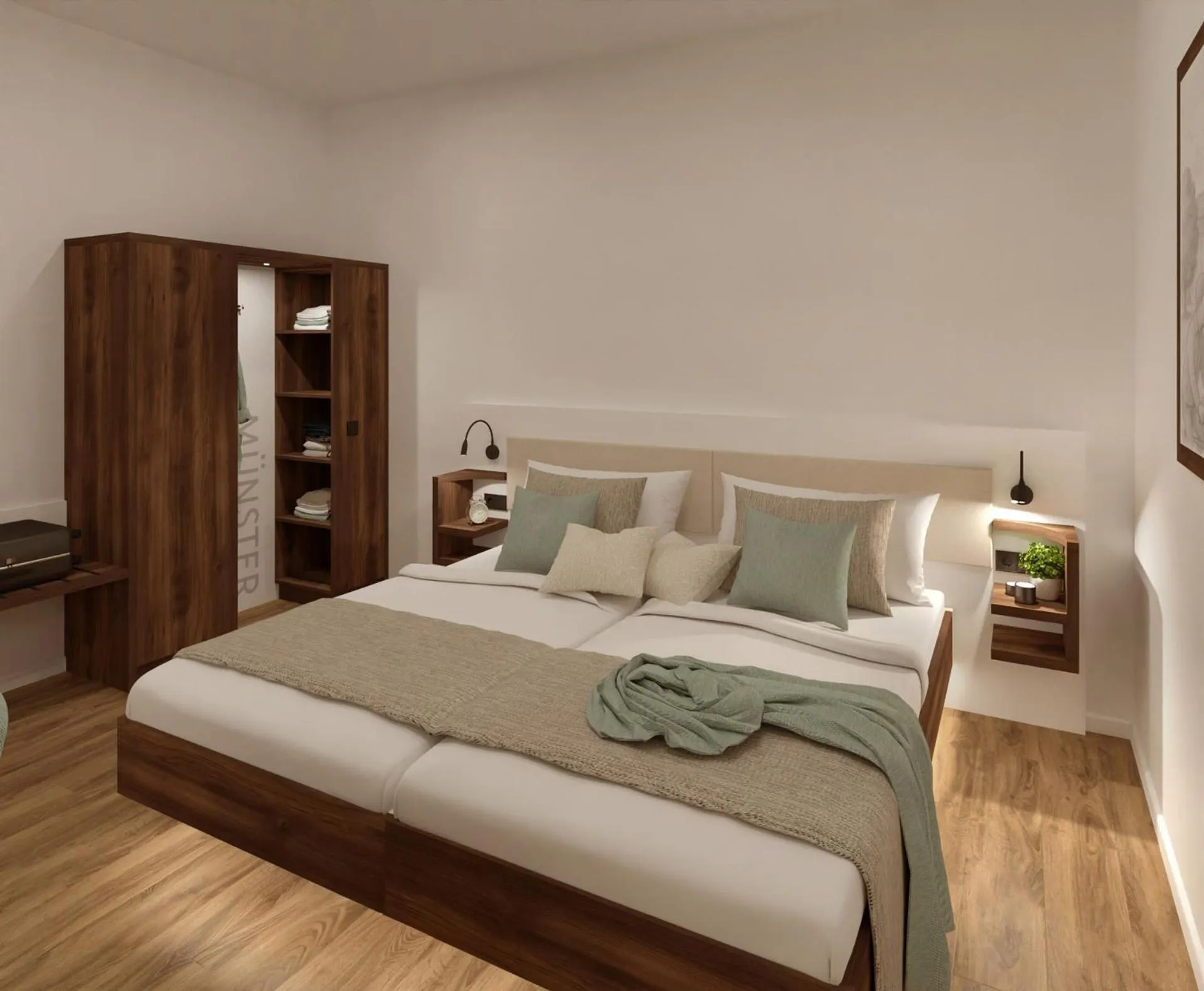 Photo of the whole room, Bed in Johanniter Gästehaus