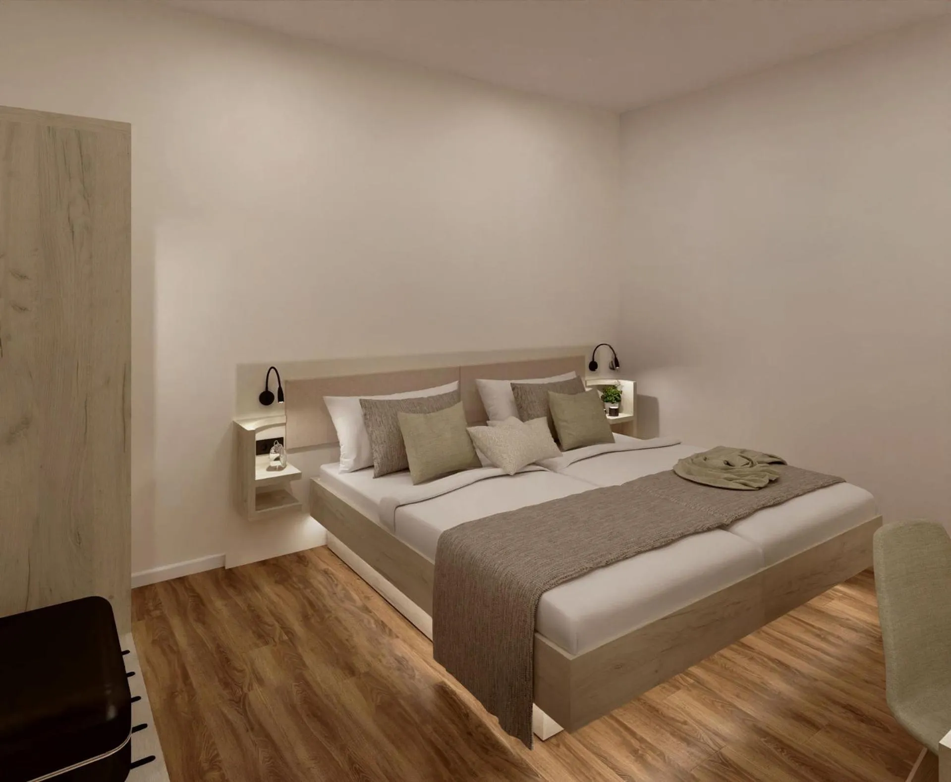 Photo of the whole room, Bed in Johanniter Gästehaus