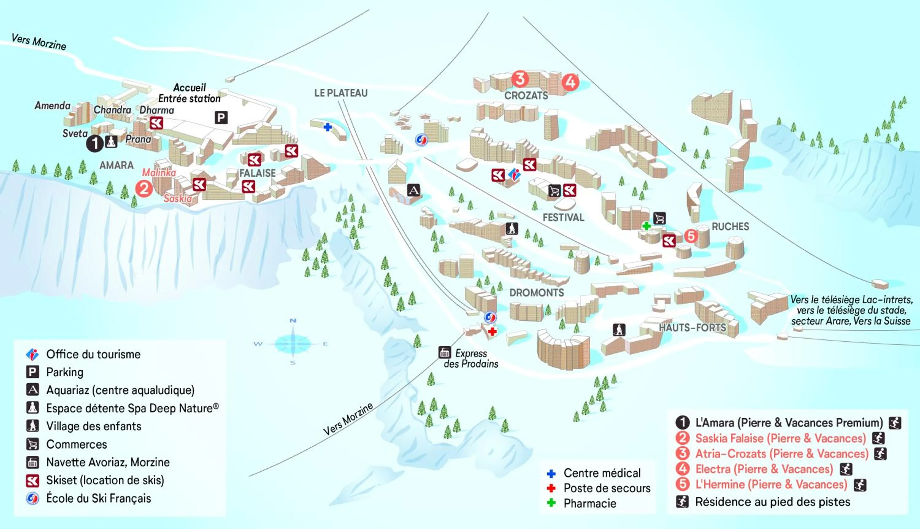 Bird's eye view in Résidence Pierre & Vacances Electra