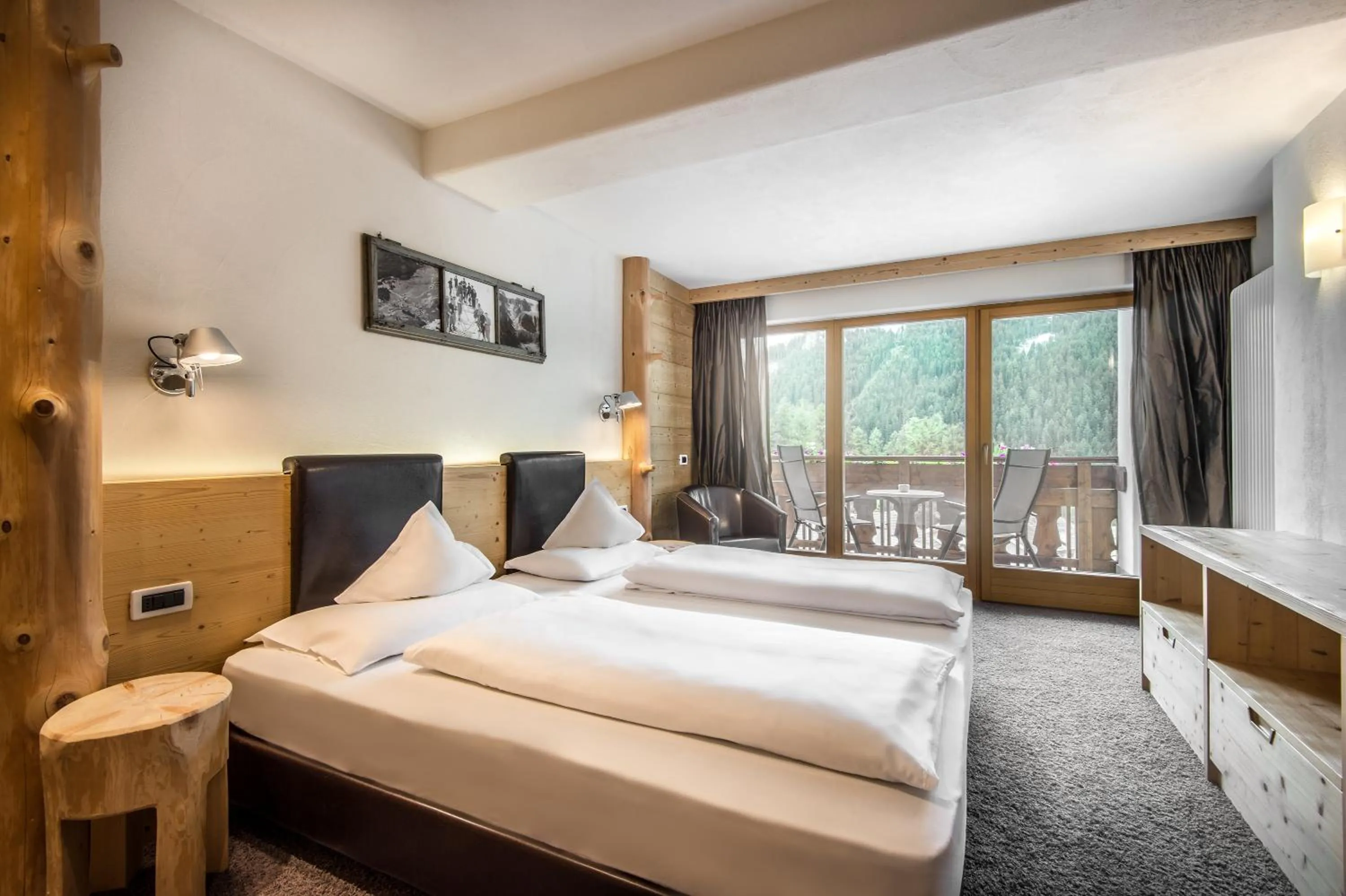 Bed in Hotel Gran Ciasa