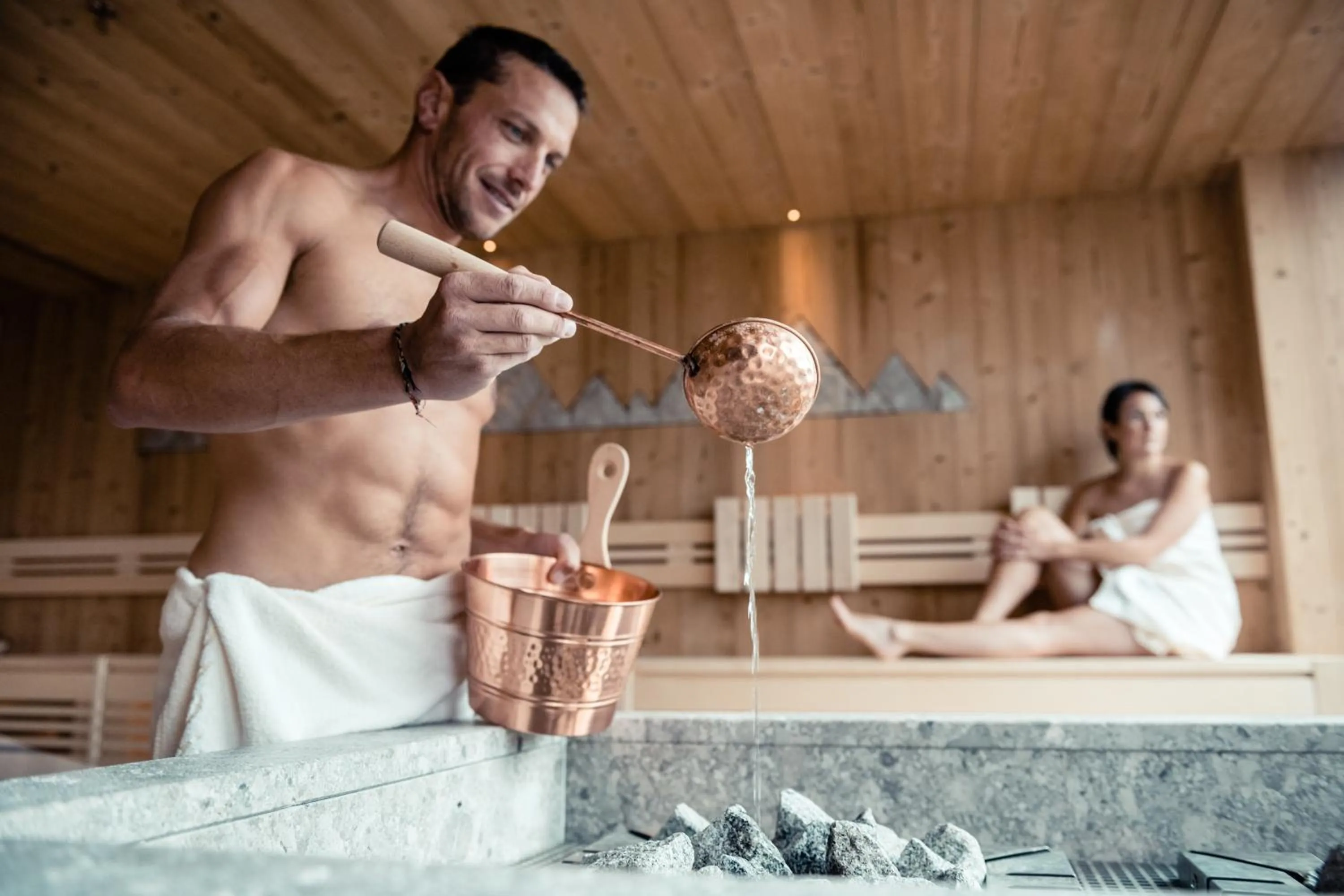 Sauna in Hotel Gran Ciasa