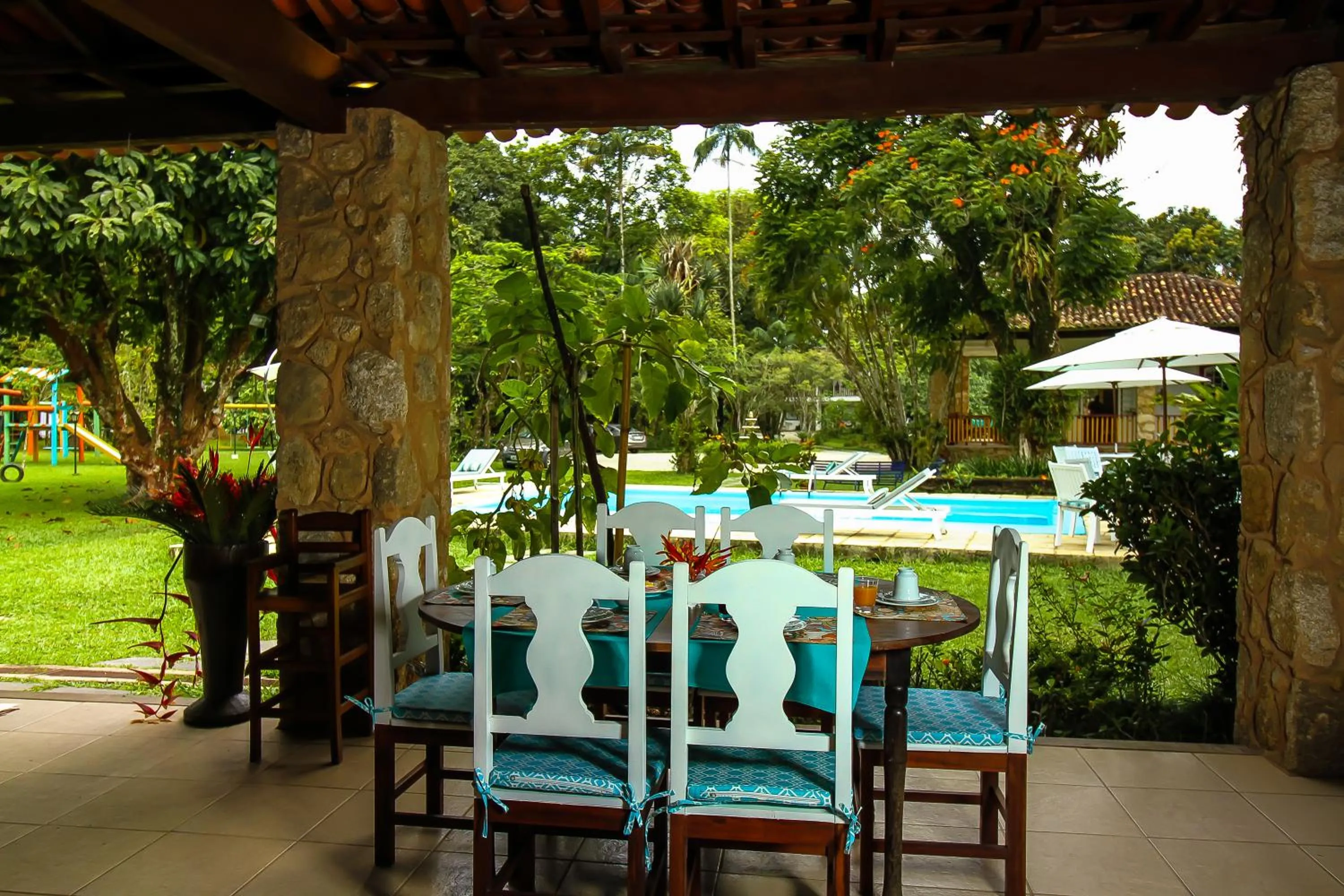 Property building in Pousada Chácara Das Acácias