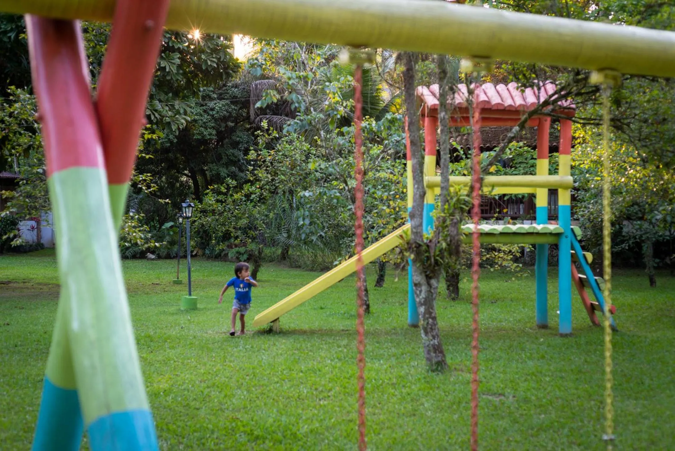 Children play ground in Pousada Chácara Das Acácias