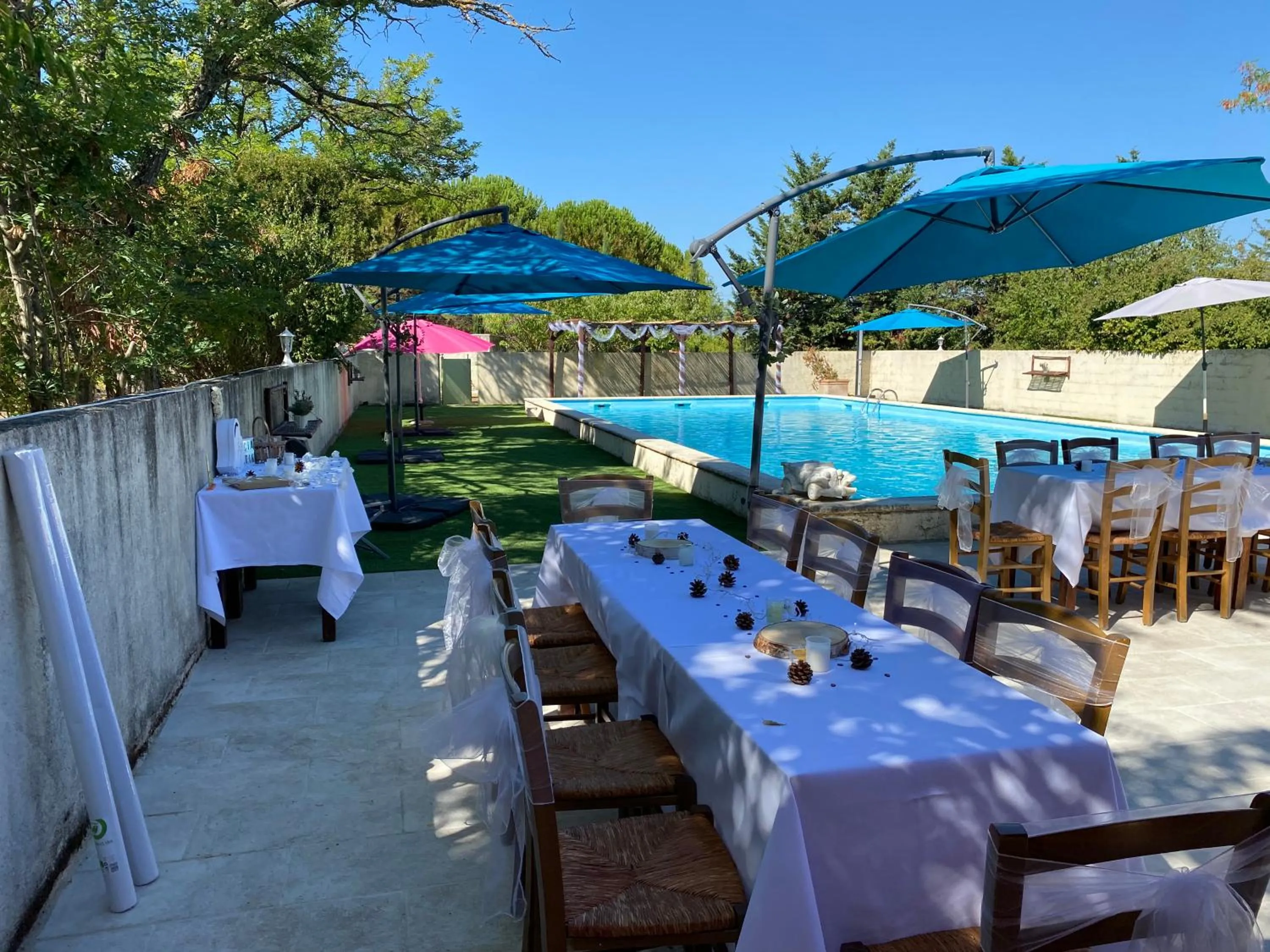 Pool view in Hotel Carina