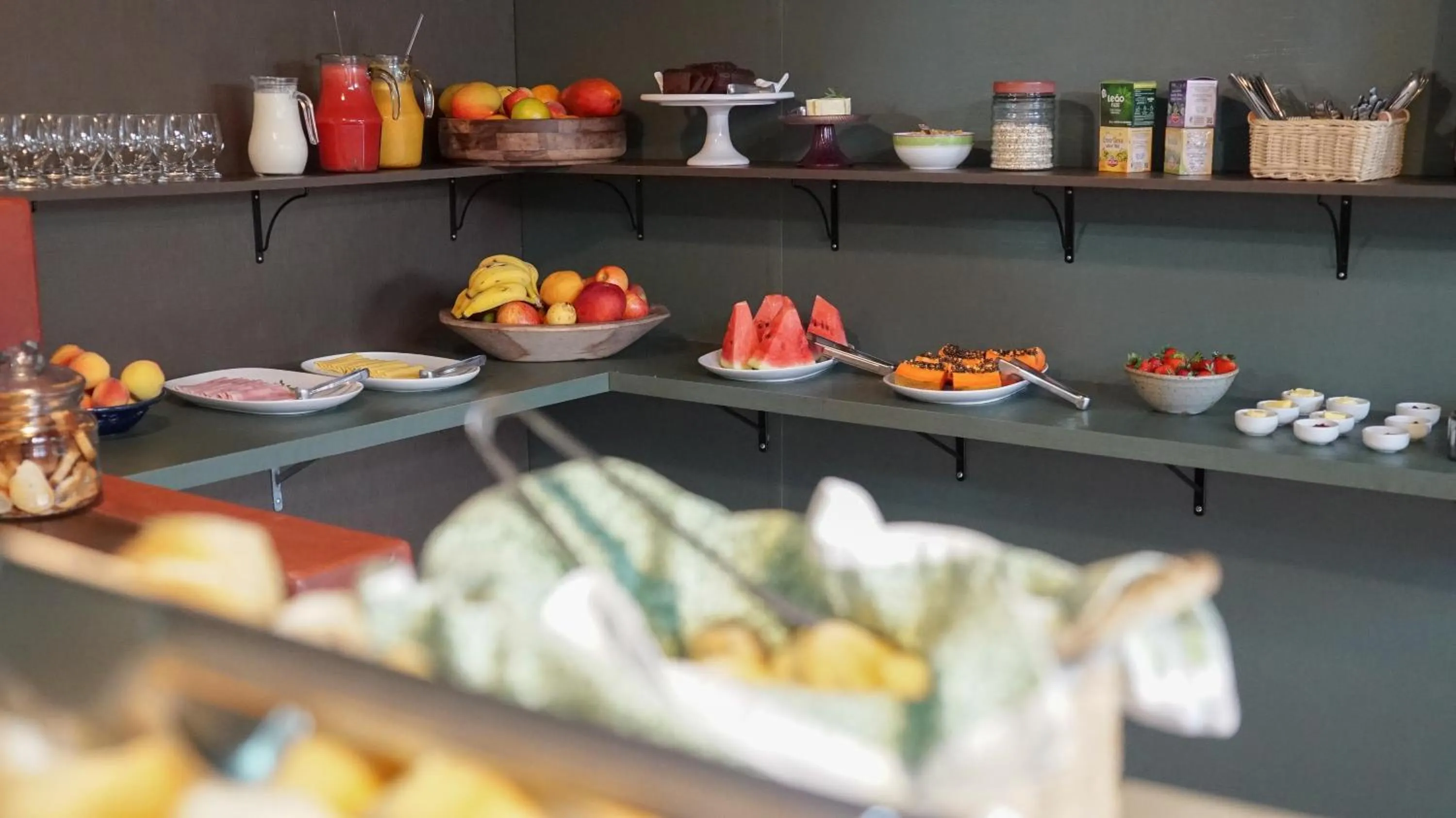 Buffet breakfast in Pousada Do Capitão