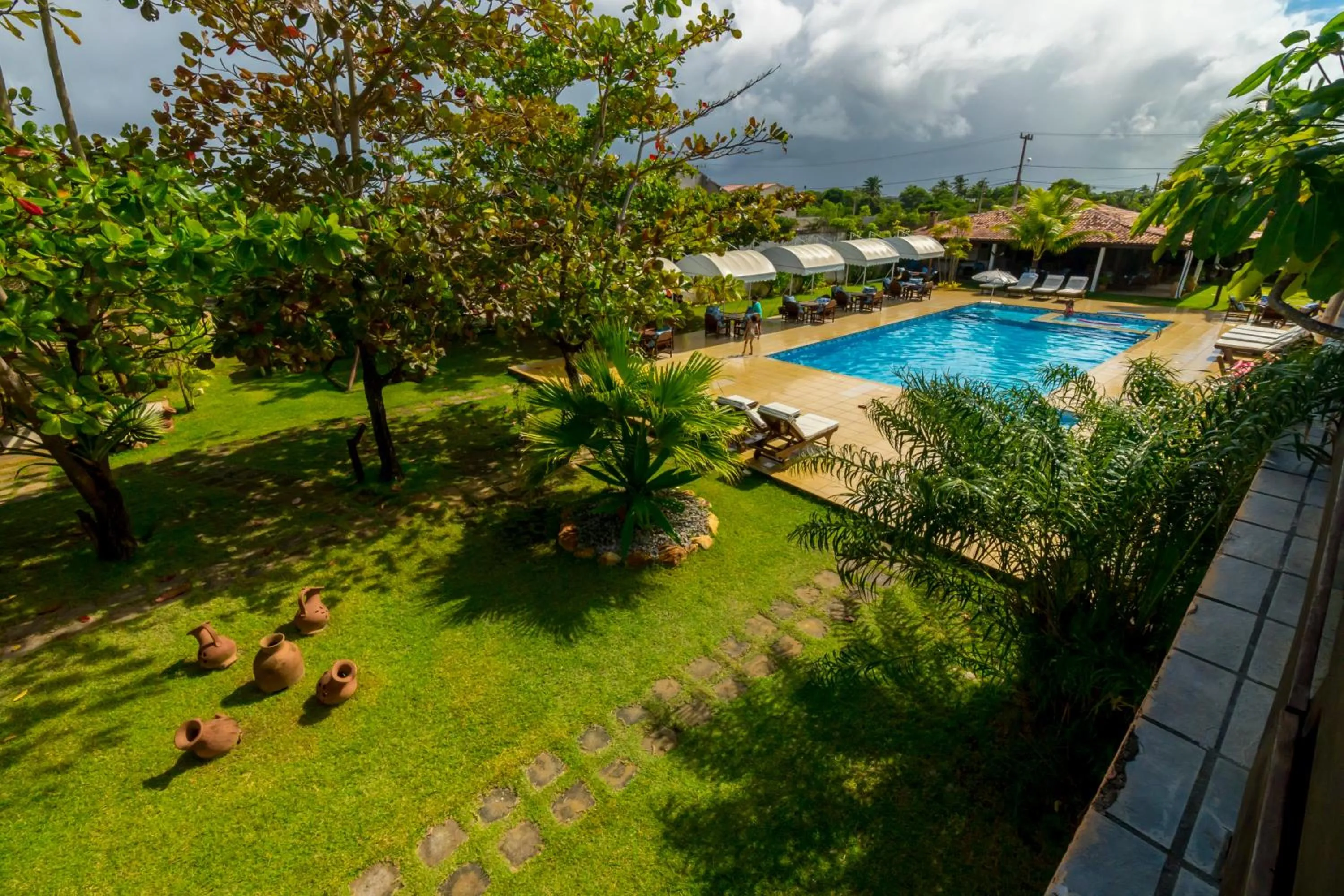 Pool view in Pousada Guaratiba