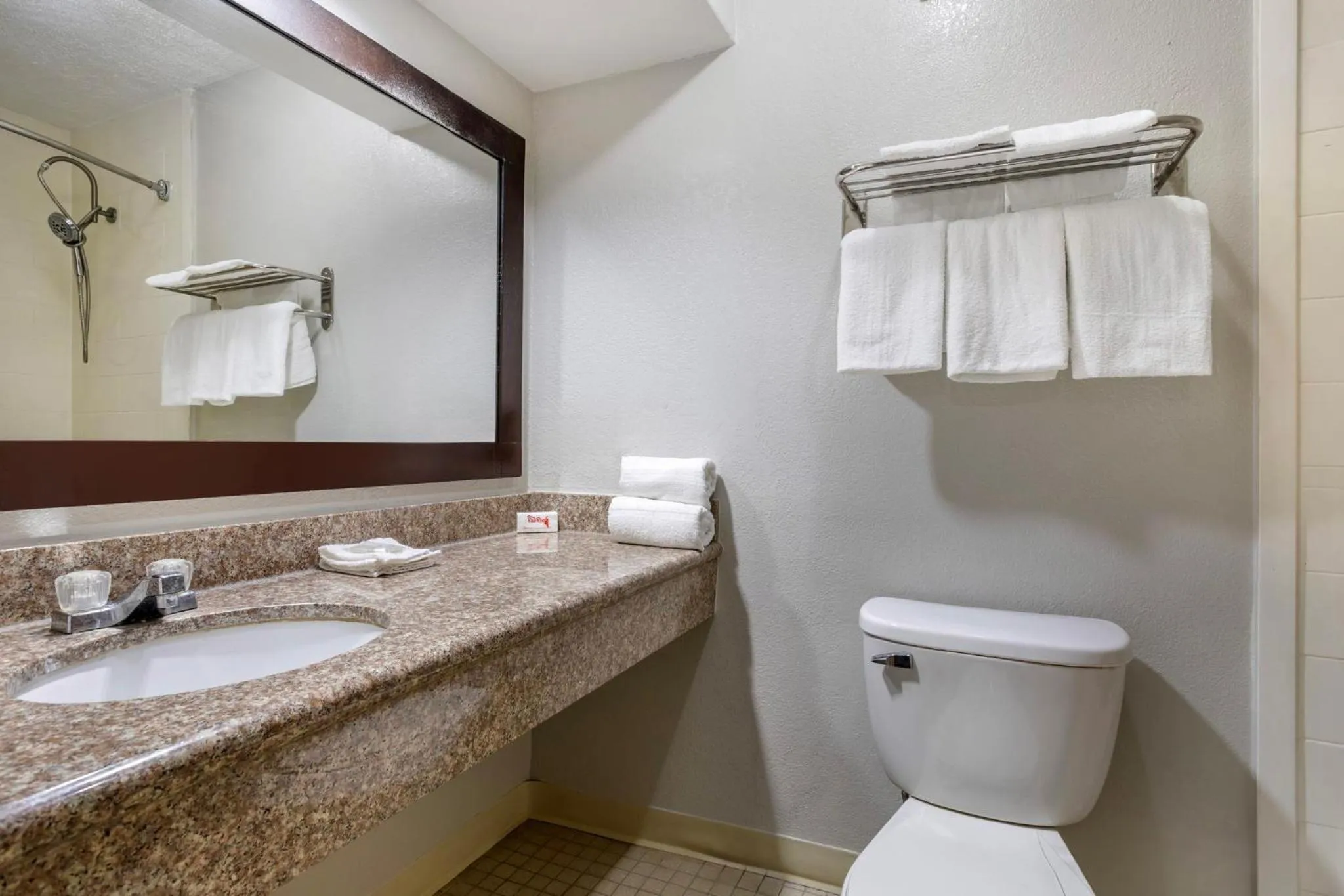 Bathroom in Red Roof Inn La Marque
