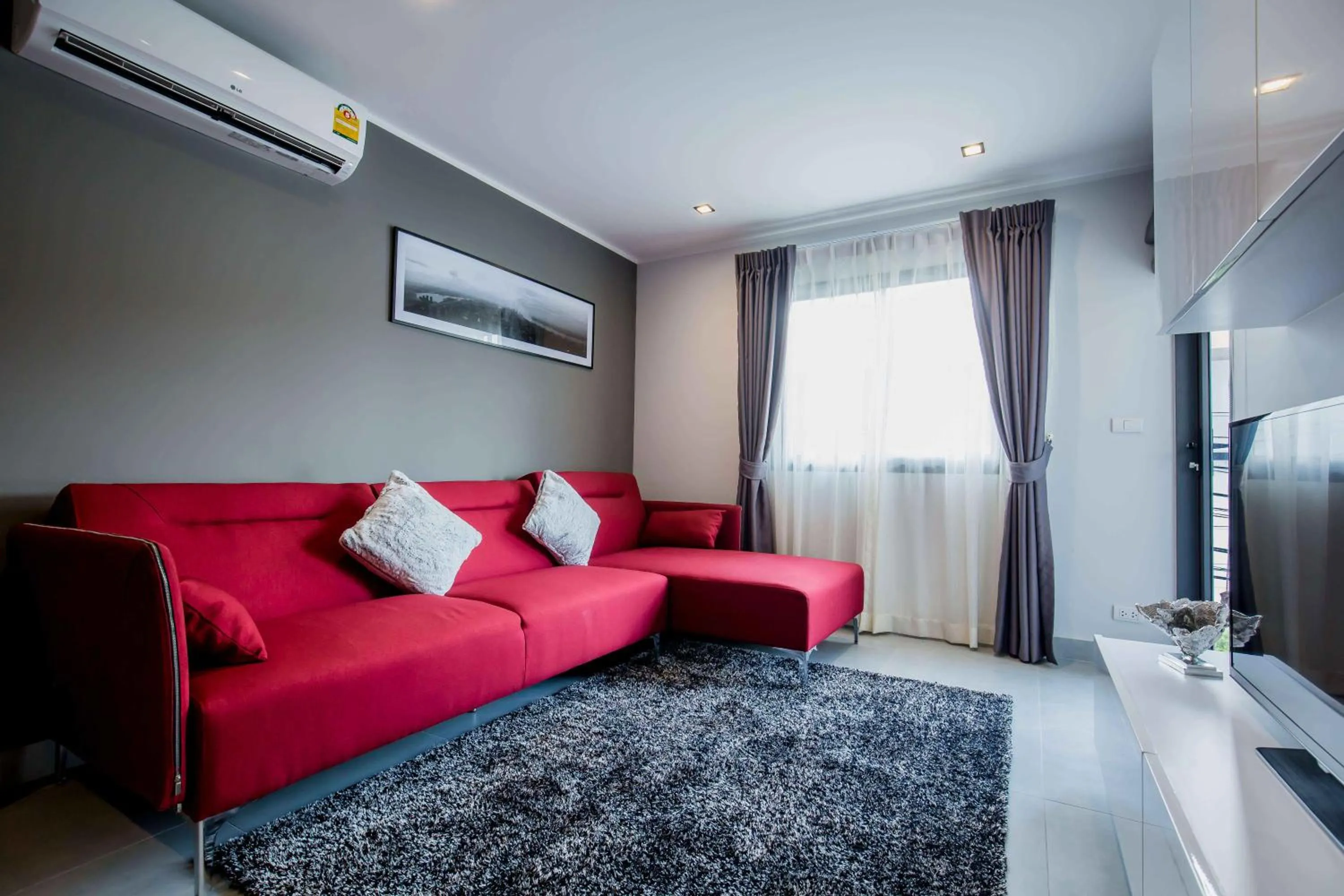 Living room in NOON Village Tower 1