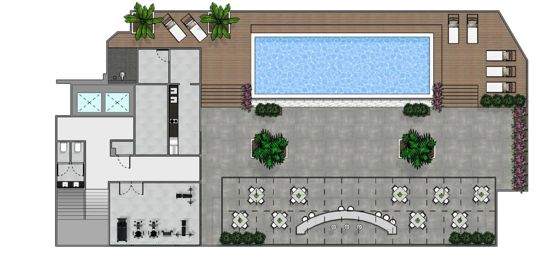 Floor plan in NOON Village Tower 1