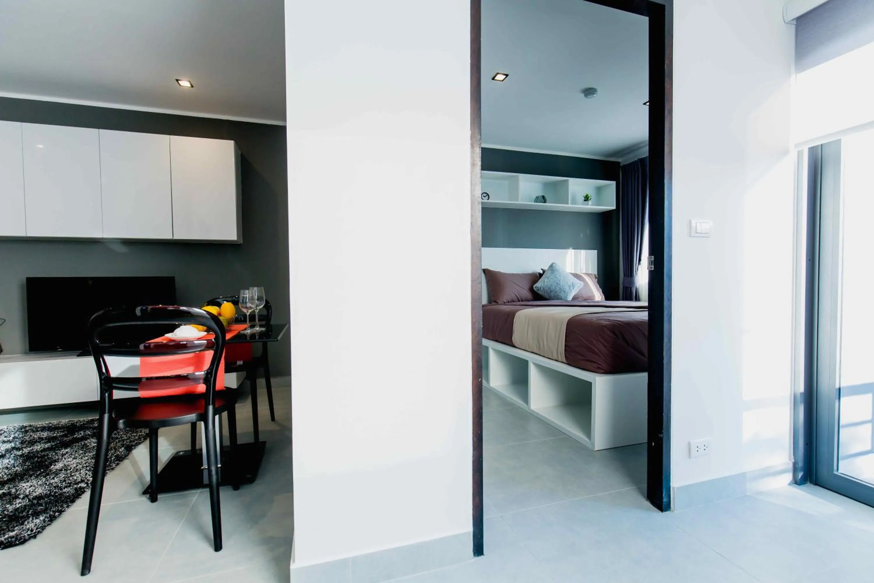 Living room in NOON Village Tower 1