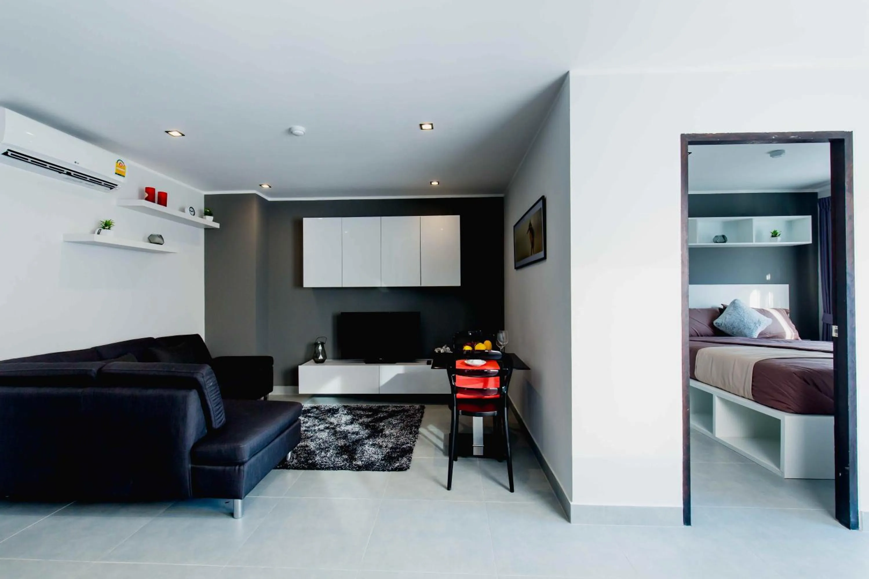 Living room in NOON Village Tower 1