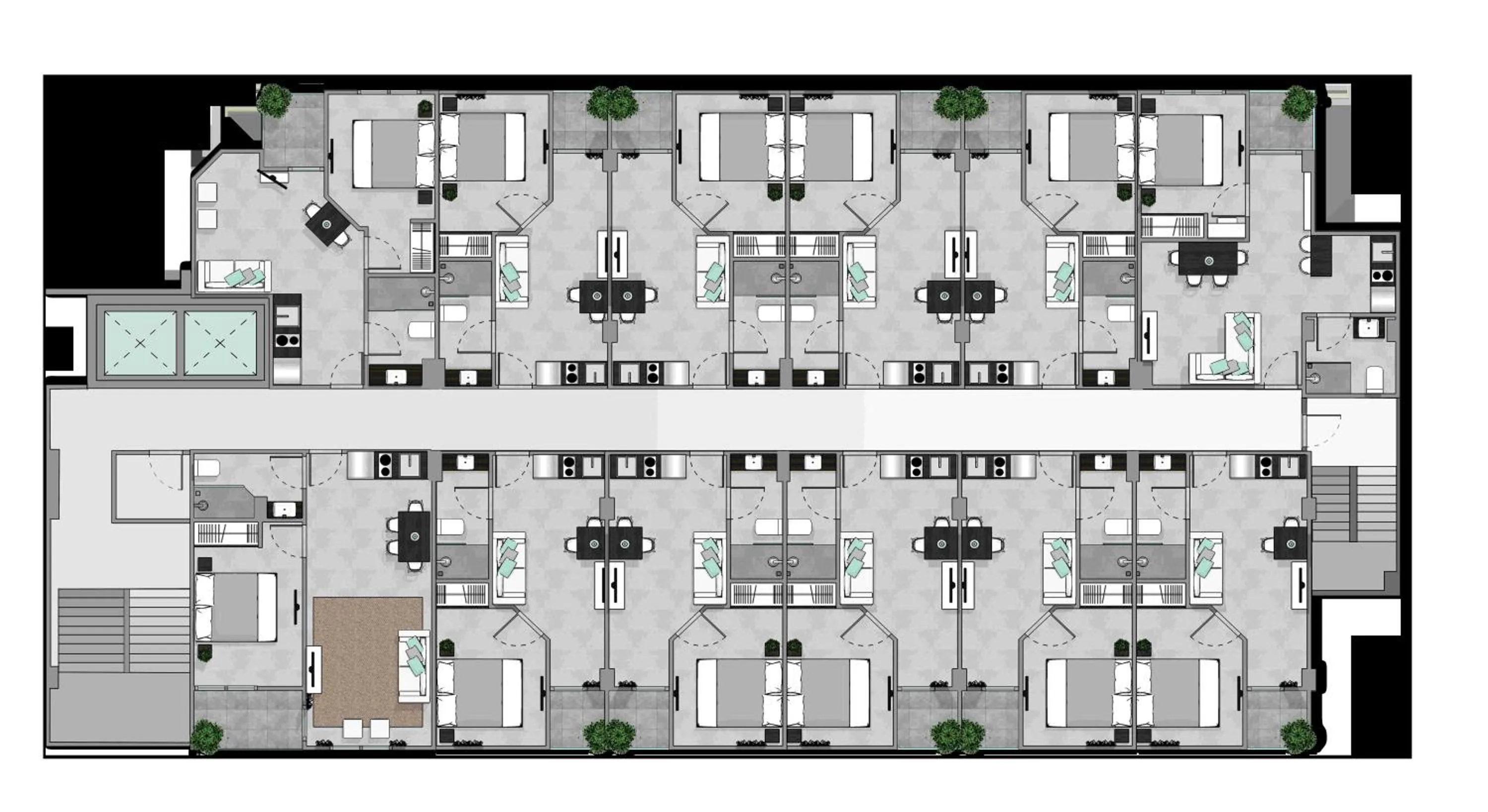 Floor plan in NOON Village Tower 1