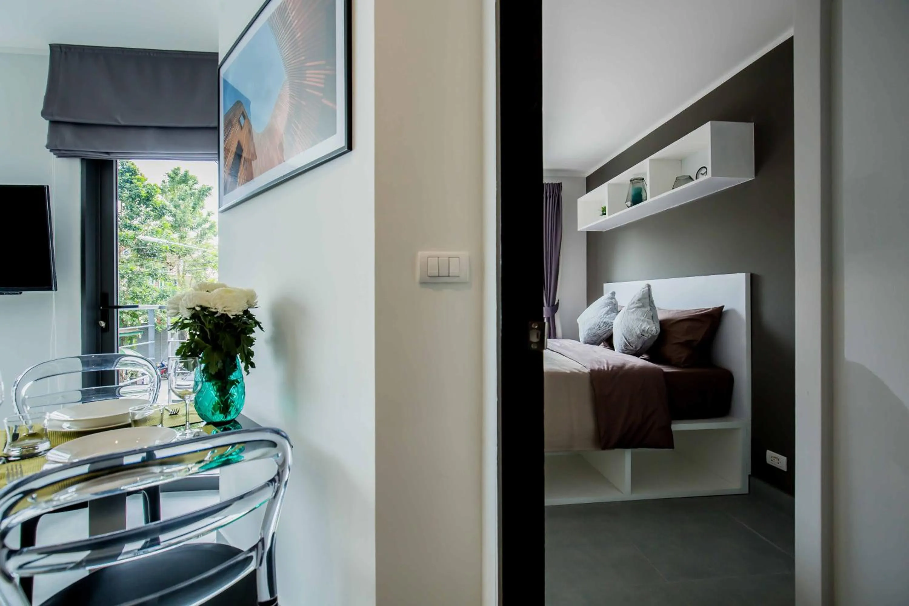 Living room in NOON Village Tower 1