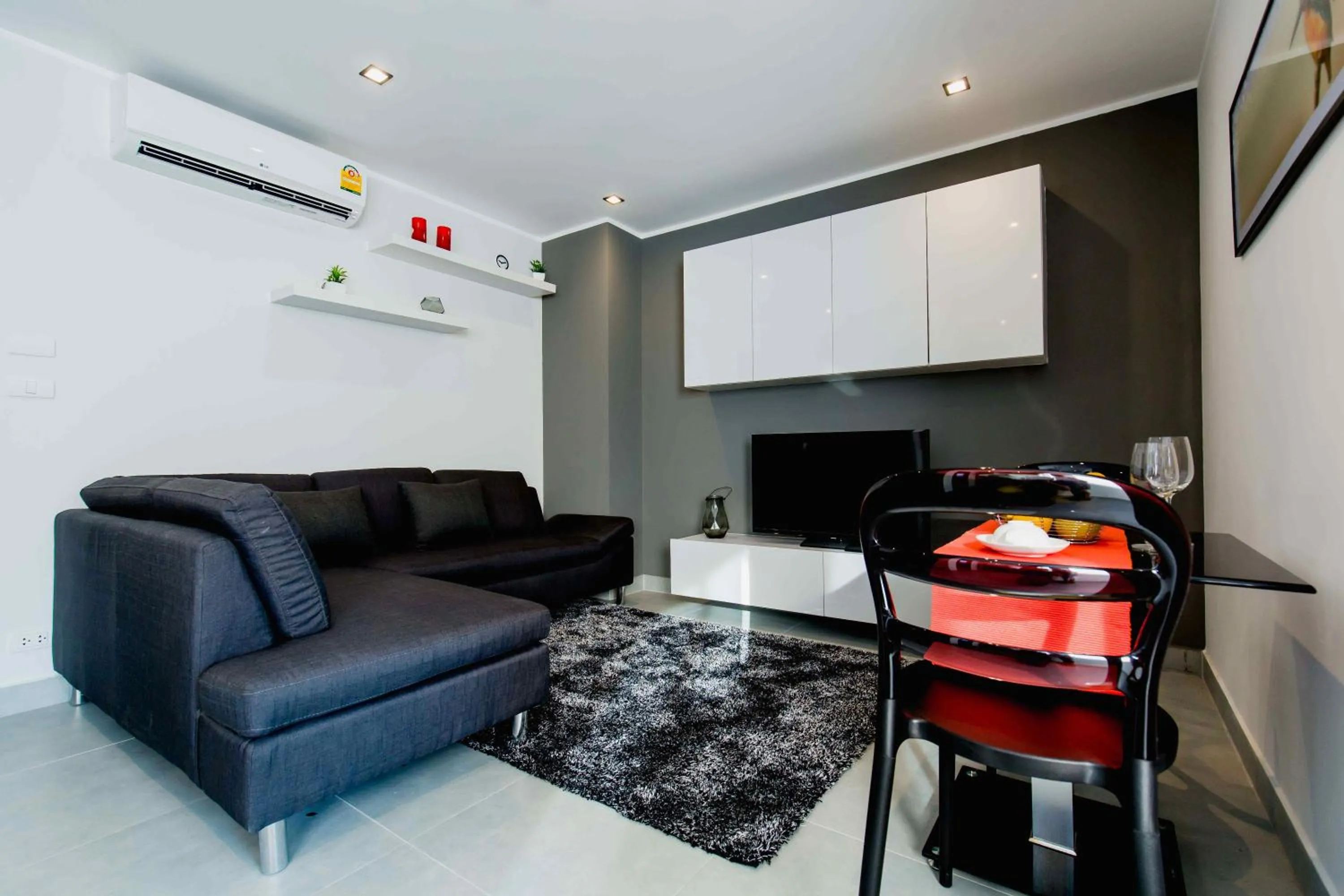 Living room in NOON Village Tower 1