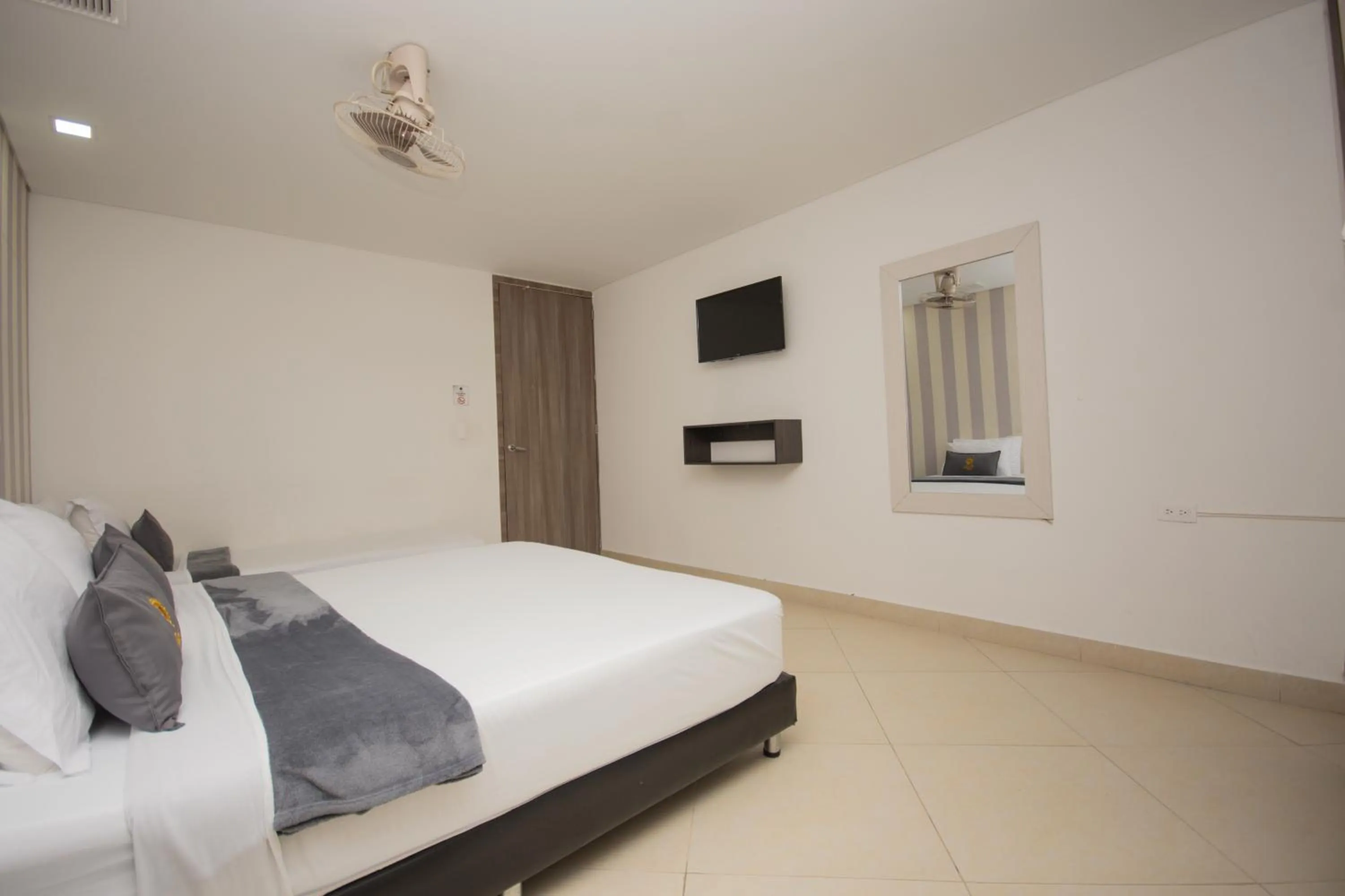 Bed in Hotel Perlatto