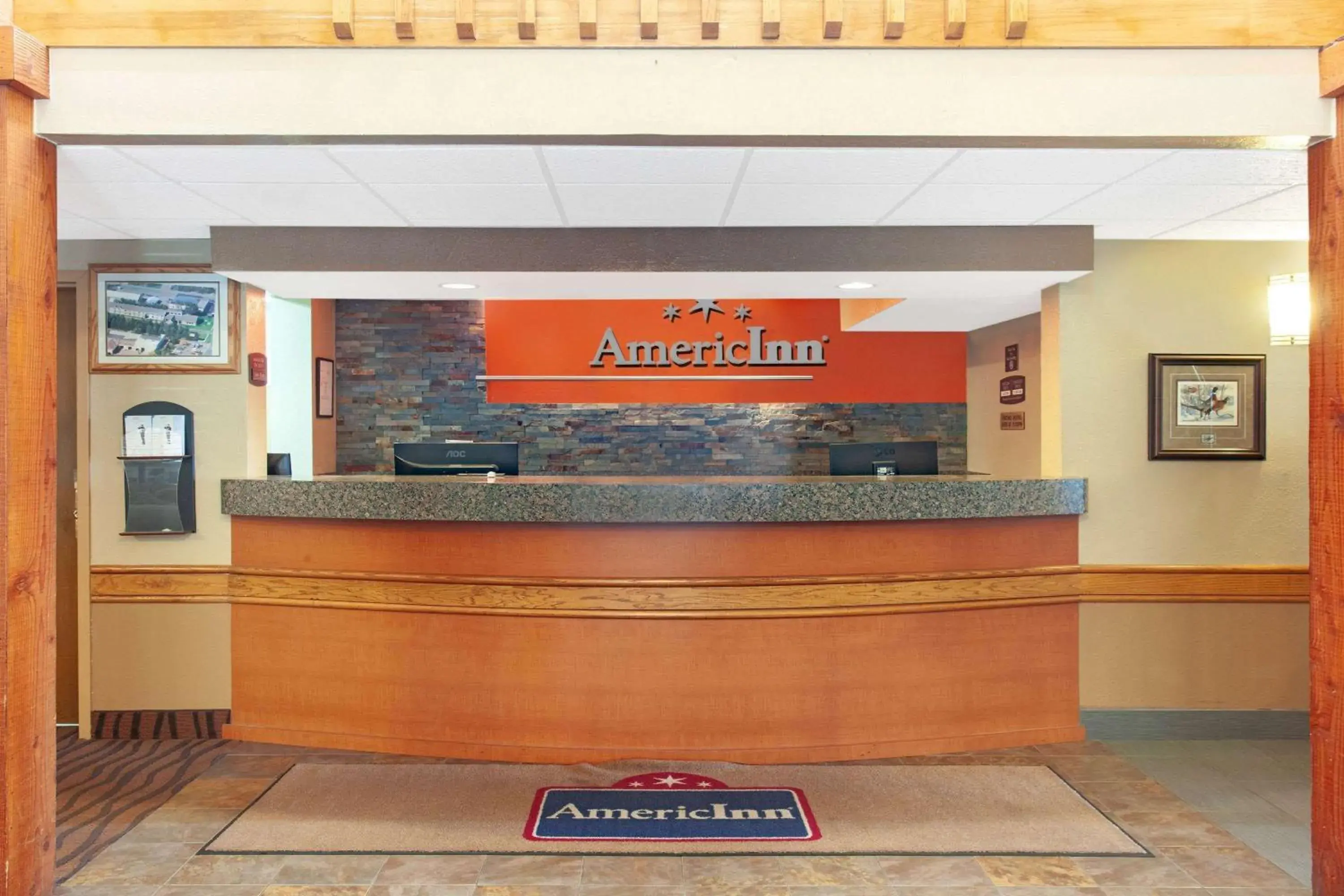 Lobby or reception in AmericInn by Wyndham Ham Lake Lobby or reception in AmericInn by Wyndham Ham Lake