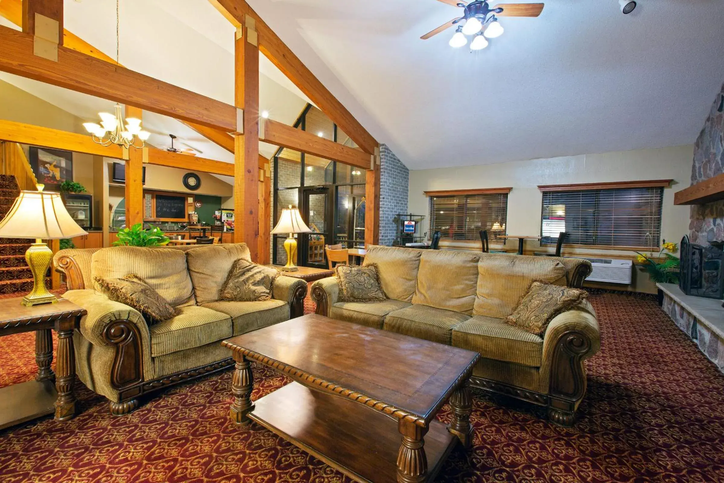 Lobby or reception in AmericInn by Wyndham Ham Lake Lobby or reception in AmericInn by Wyndham Ham Lake