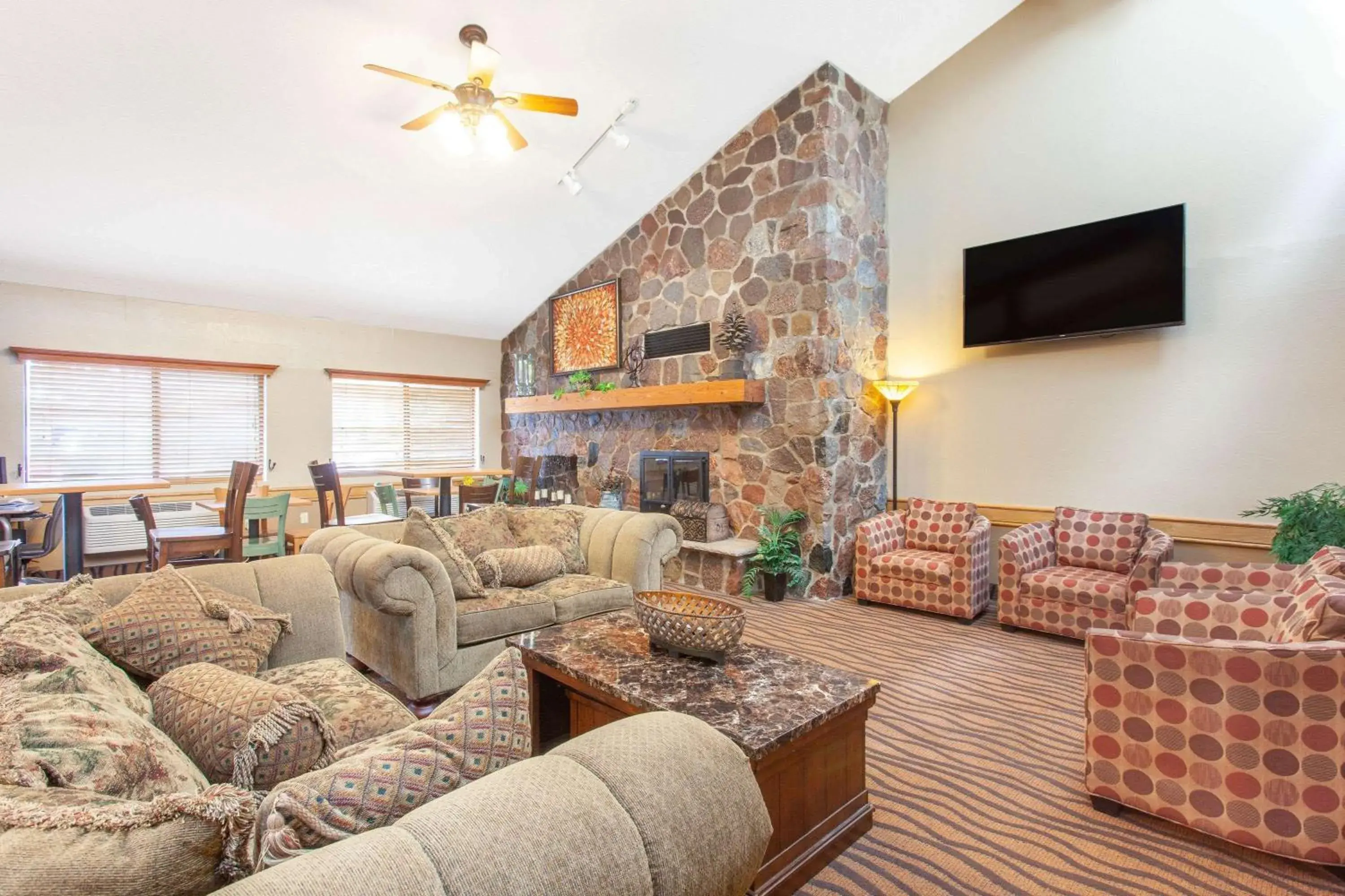 Lobby or reception in AmericInn by Wyndham Ham Lake Lobby or reception in AmericInn by Wyndham Ham Lake