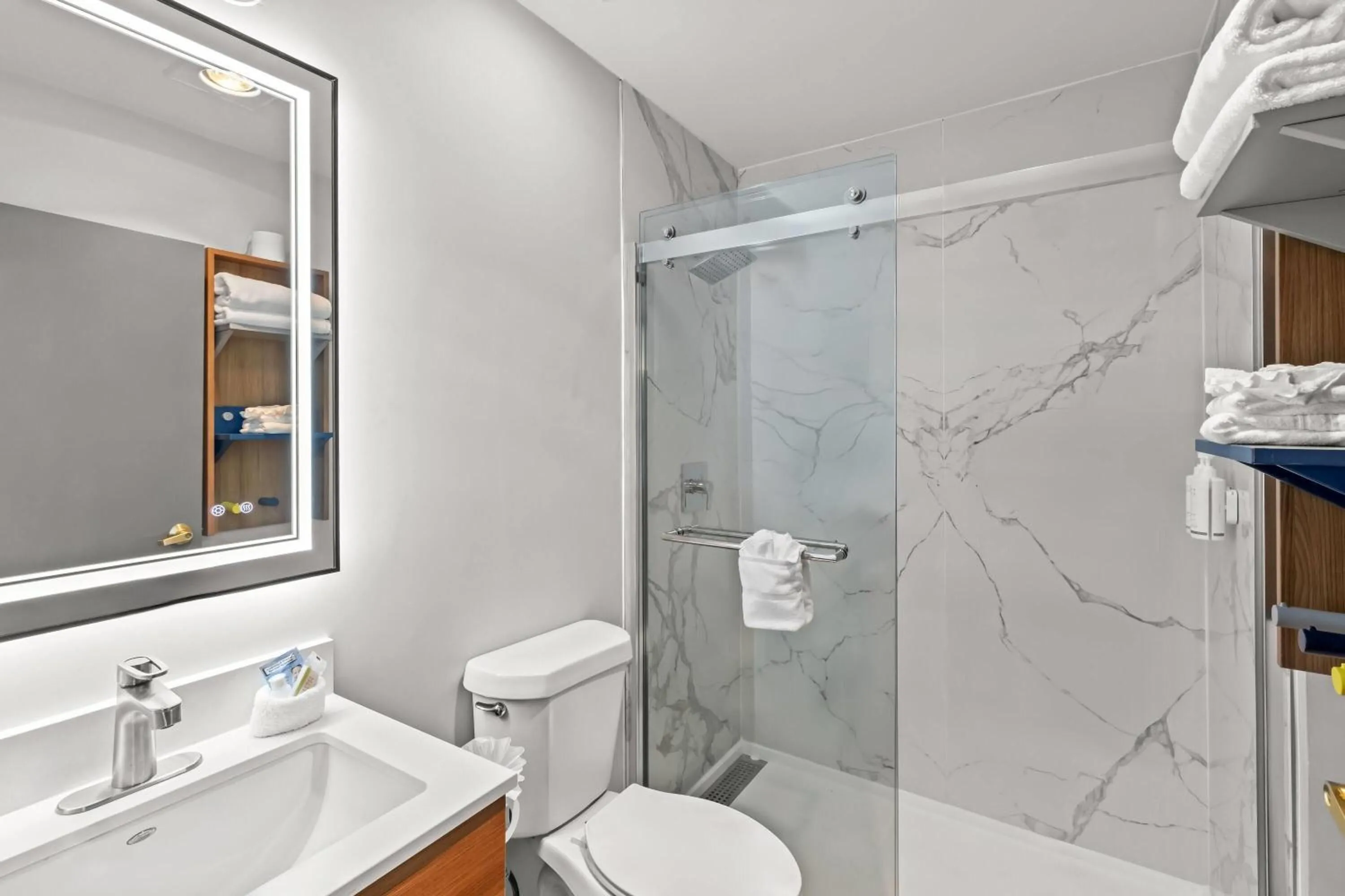 Bathroom in Microtel Inn & Suites by Wyndham Norcross