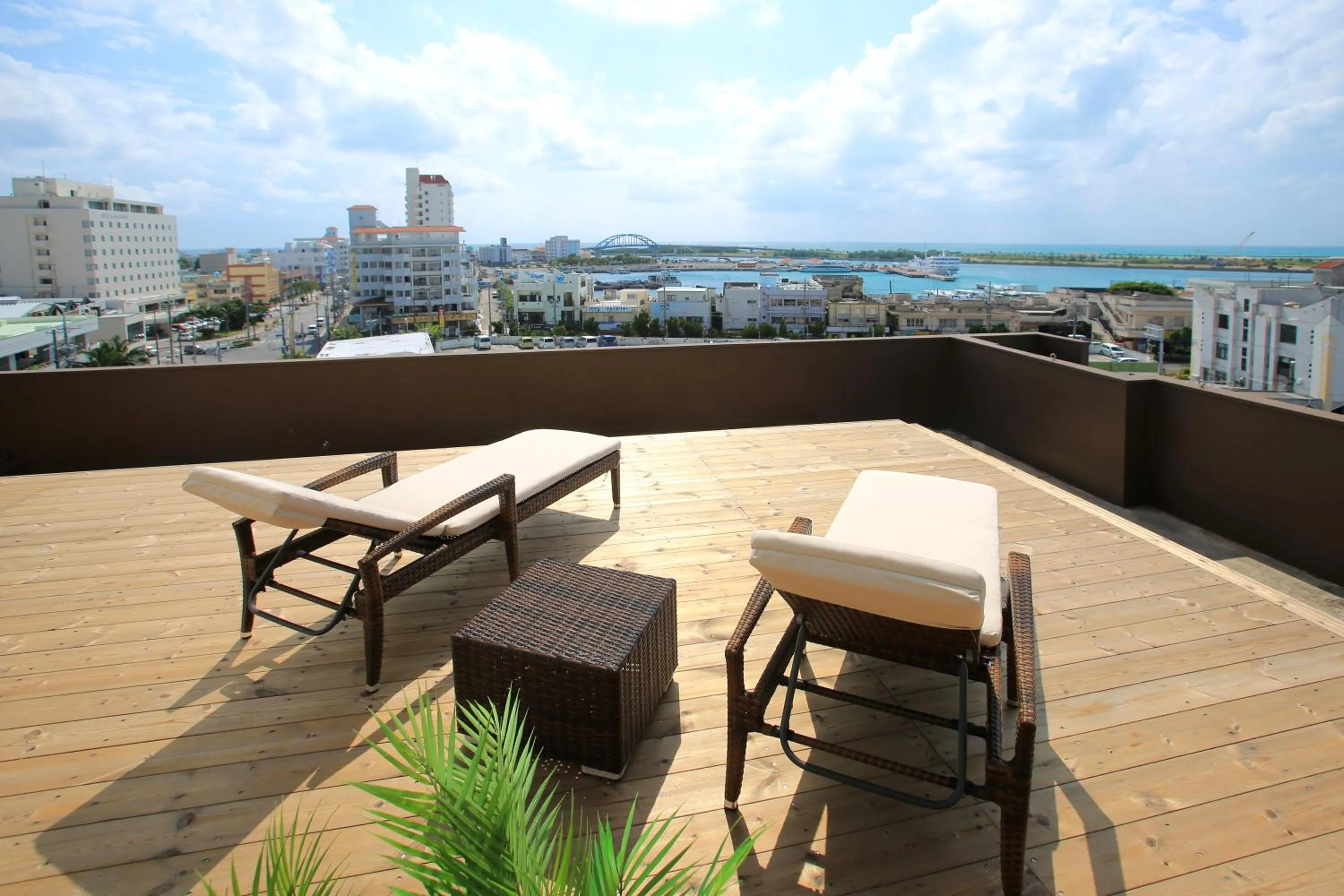 Balcony/Terrace in Ishigakijima Hotel Cucule