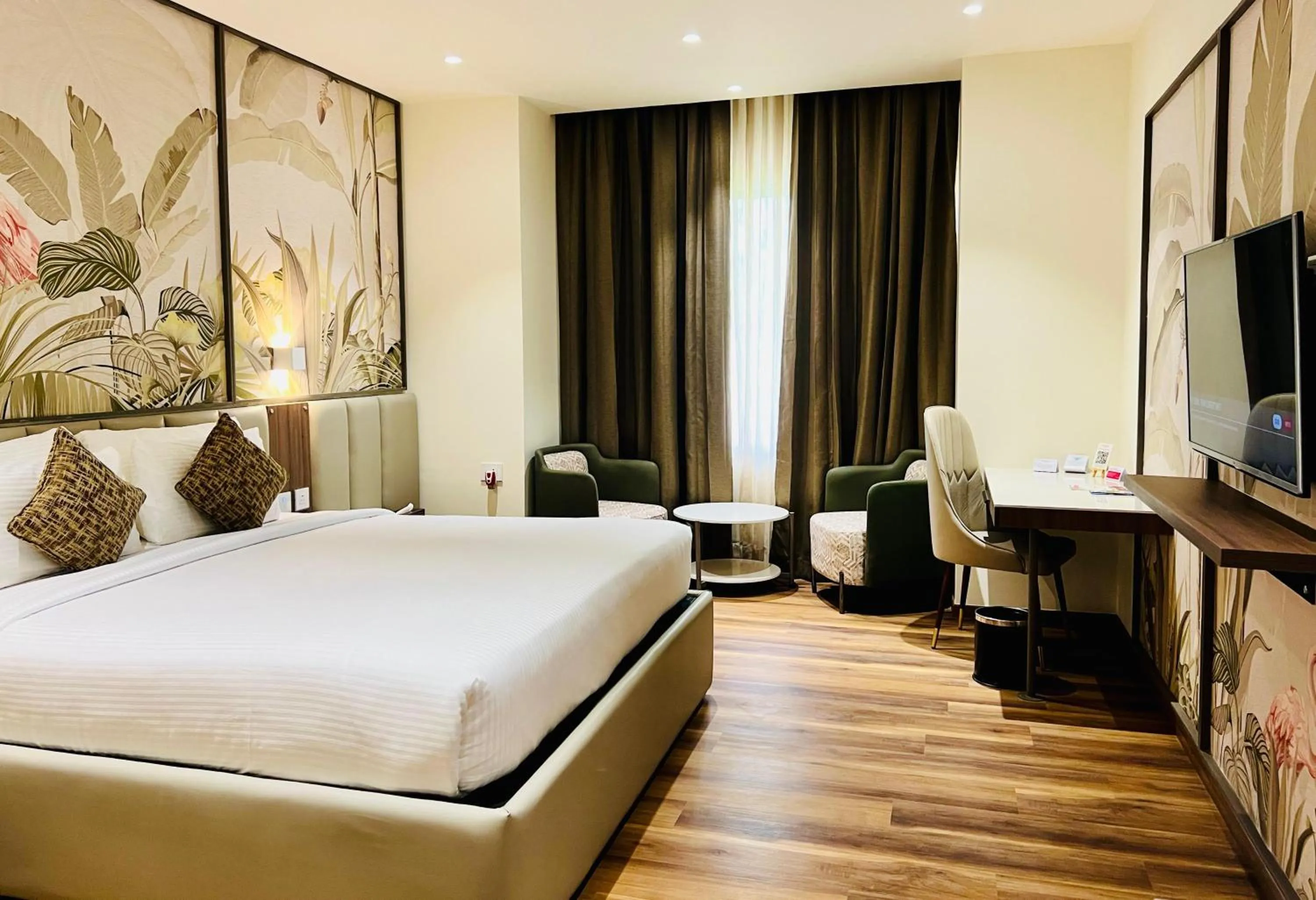 Bedroom, Bed in Ramada Resort by Wyndham Kochi