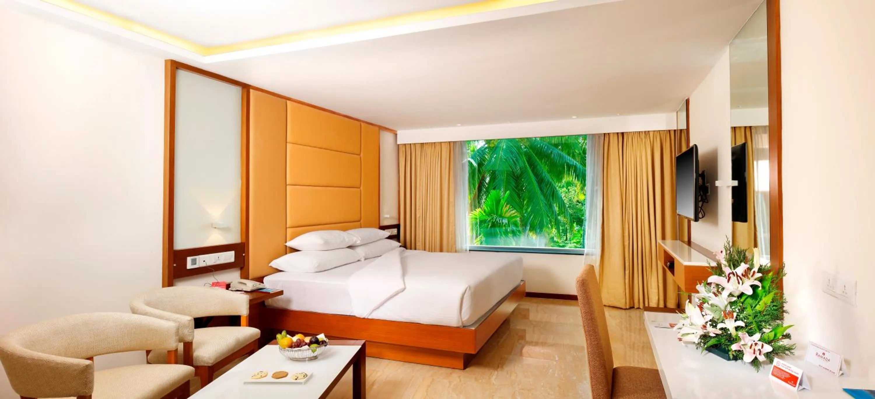Photo of the whole room, Bed in Ramada Resort by Wyndham Kochi