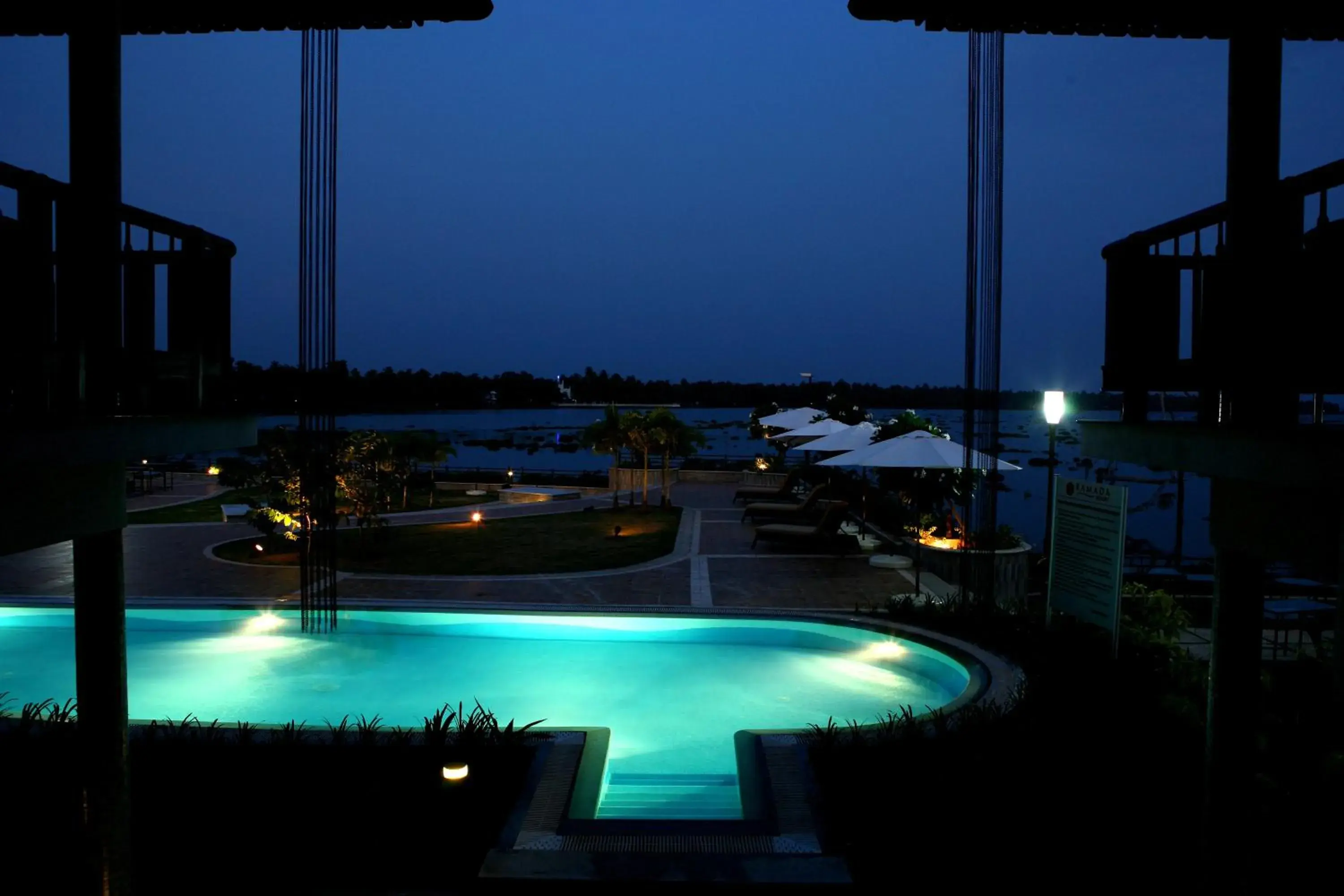 Swimming pool in Ramada Resort by Wyndham Kochi Swimming pool in Ramada Resort by Wyndham Kochi