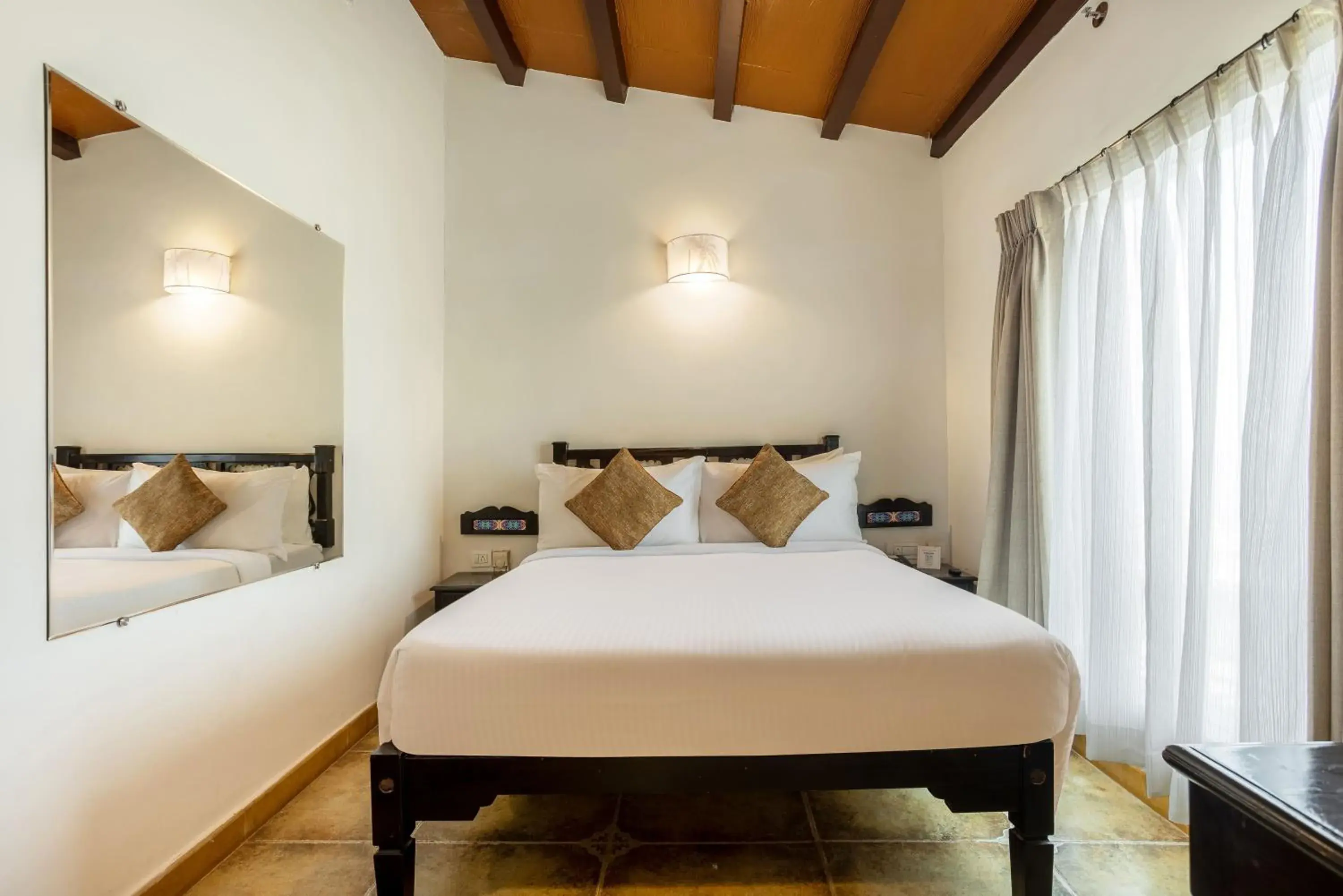 View (from property/room), Bed in Bogmallo Beach Resort View (from property/room), Bed in Bogmallo Beach Resort