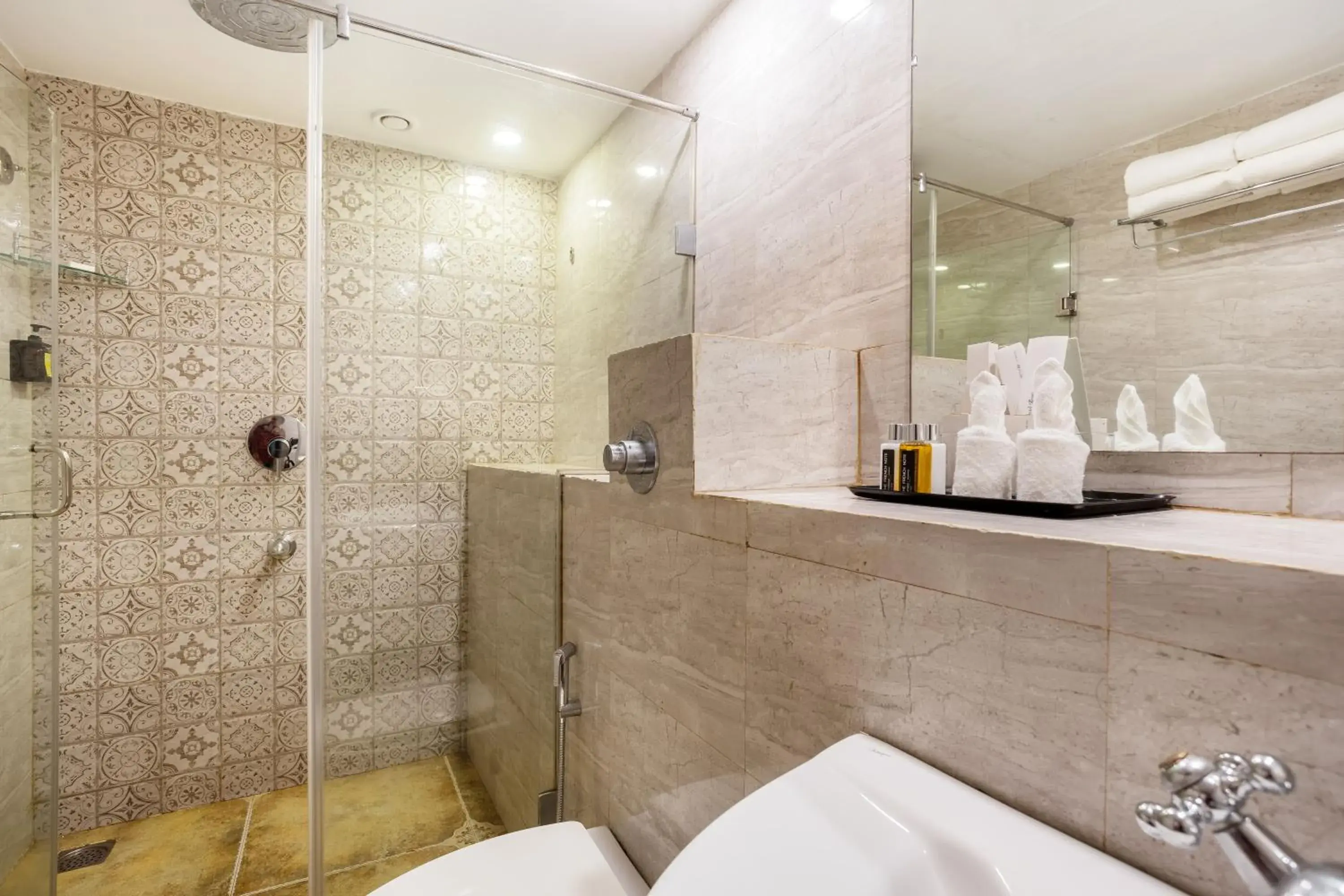 Bathroom in Bogmallo Beach Resort Bathroom in Bogmallo Beach Resort