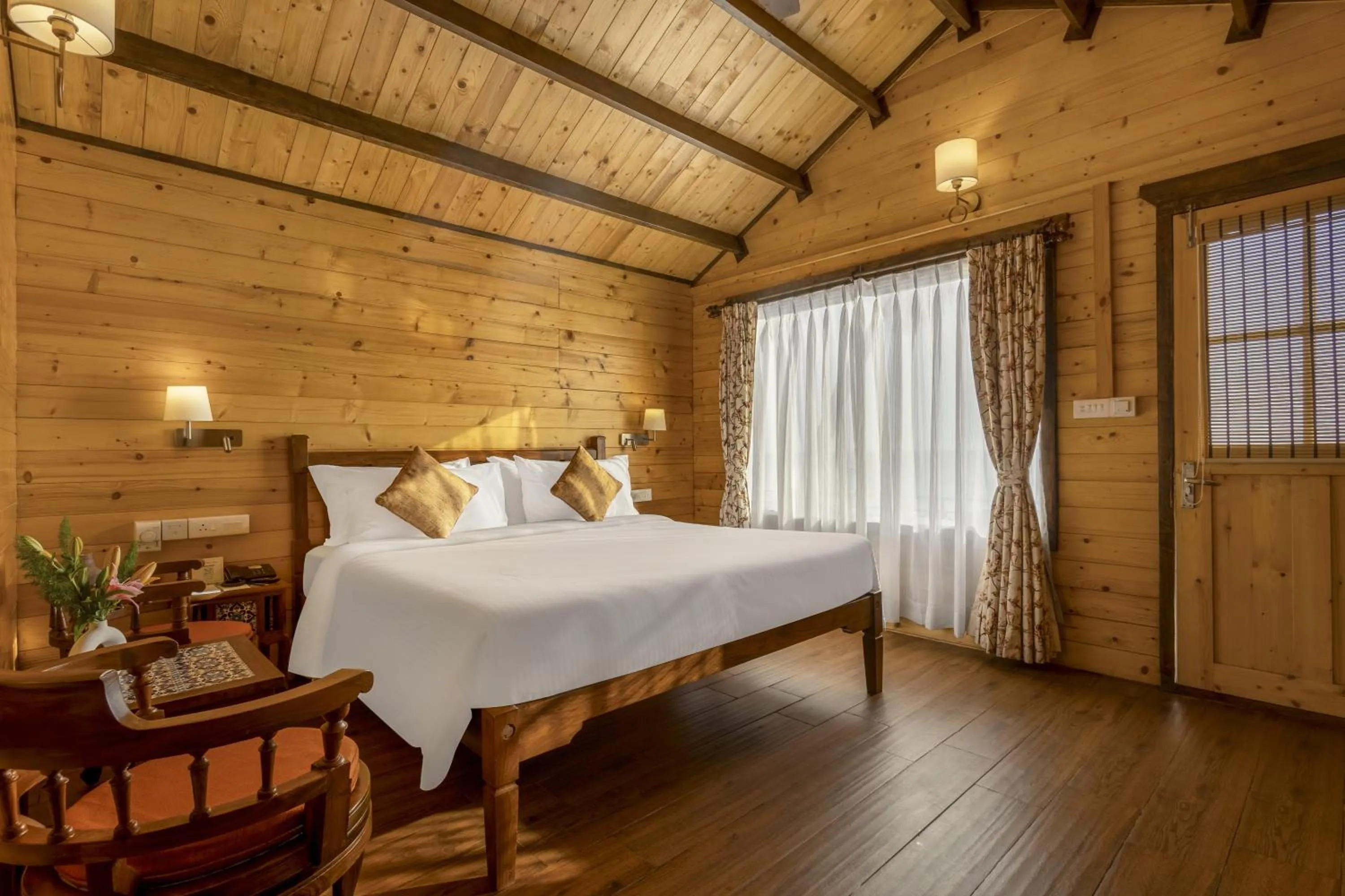 View (from property/room), Bed in Bogmallo Beach Resort