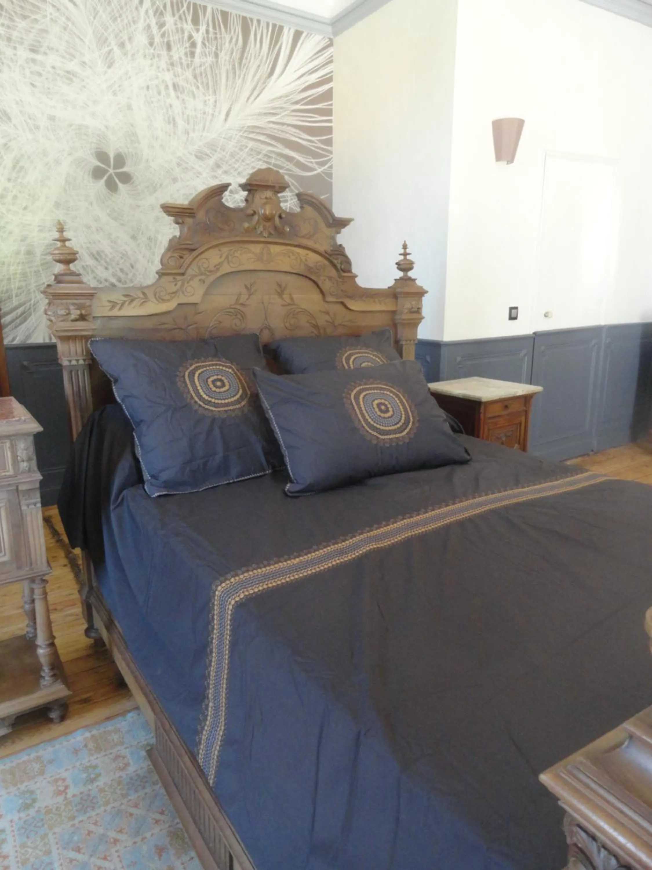 Bed in Eco Logis de Chantegrolle