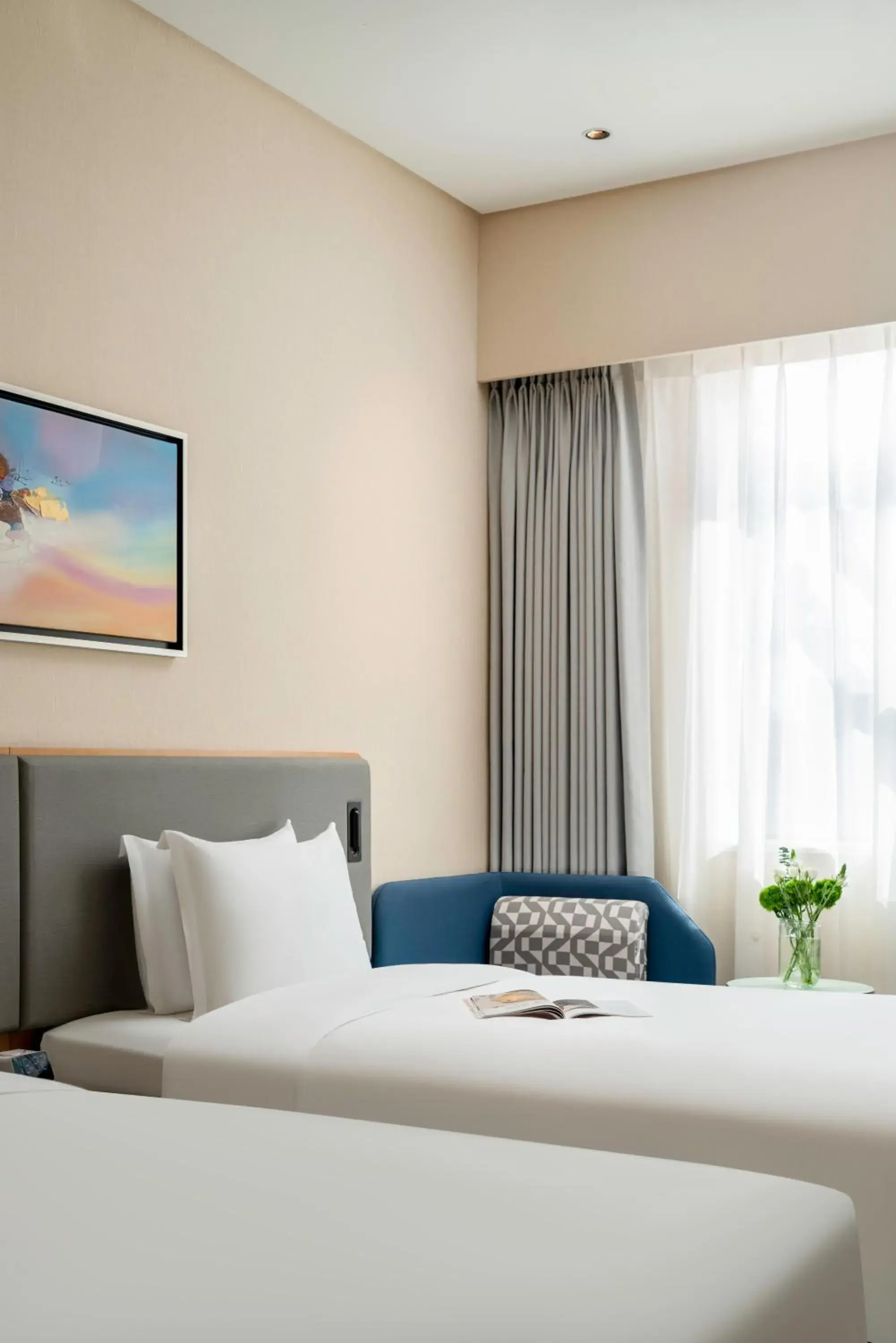 Bedroom, Bed in Holiday Inn Express Chengdu Gulou-Tianfu Square Chunxi Road Branch Bedroom, Bed in Holiday Inn Express Chengdu Gulou-Tianfu Square Chunxi Road Branch
