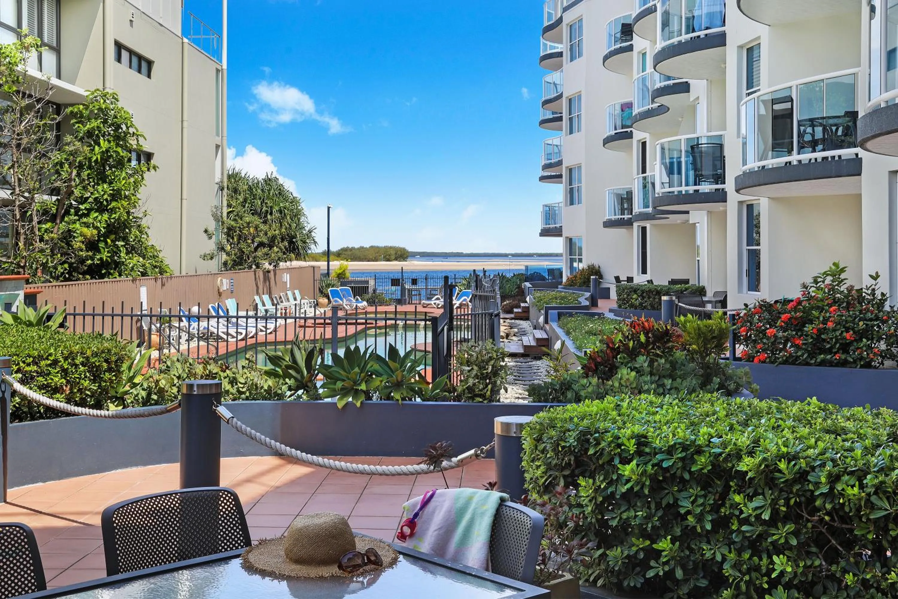 Patio in Watermark Resort Caloundra