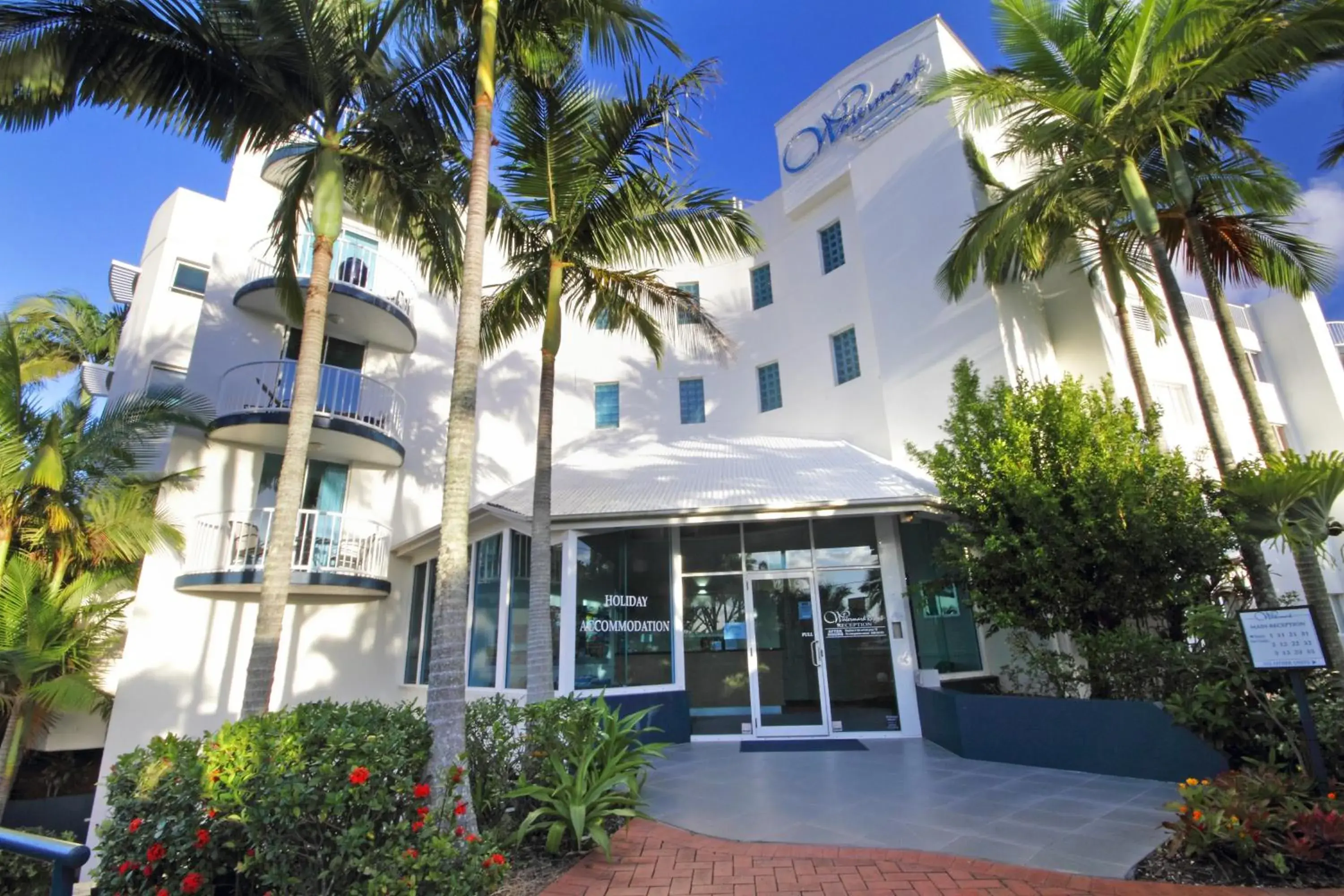 Facade/entrance in Watermark Resort Caloundra Facade/entrance in Watermark Resort Caloundra