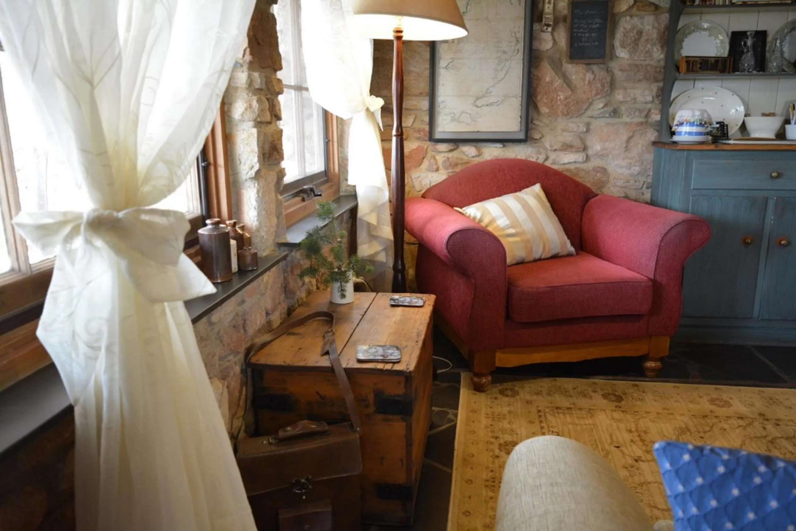 Living room in Trestrail Cottage Accommodation