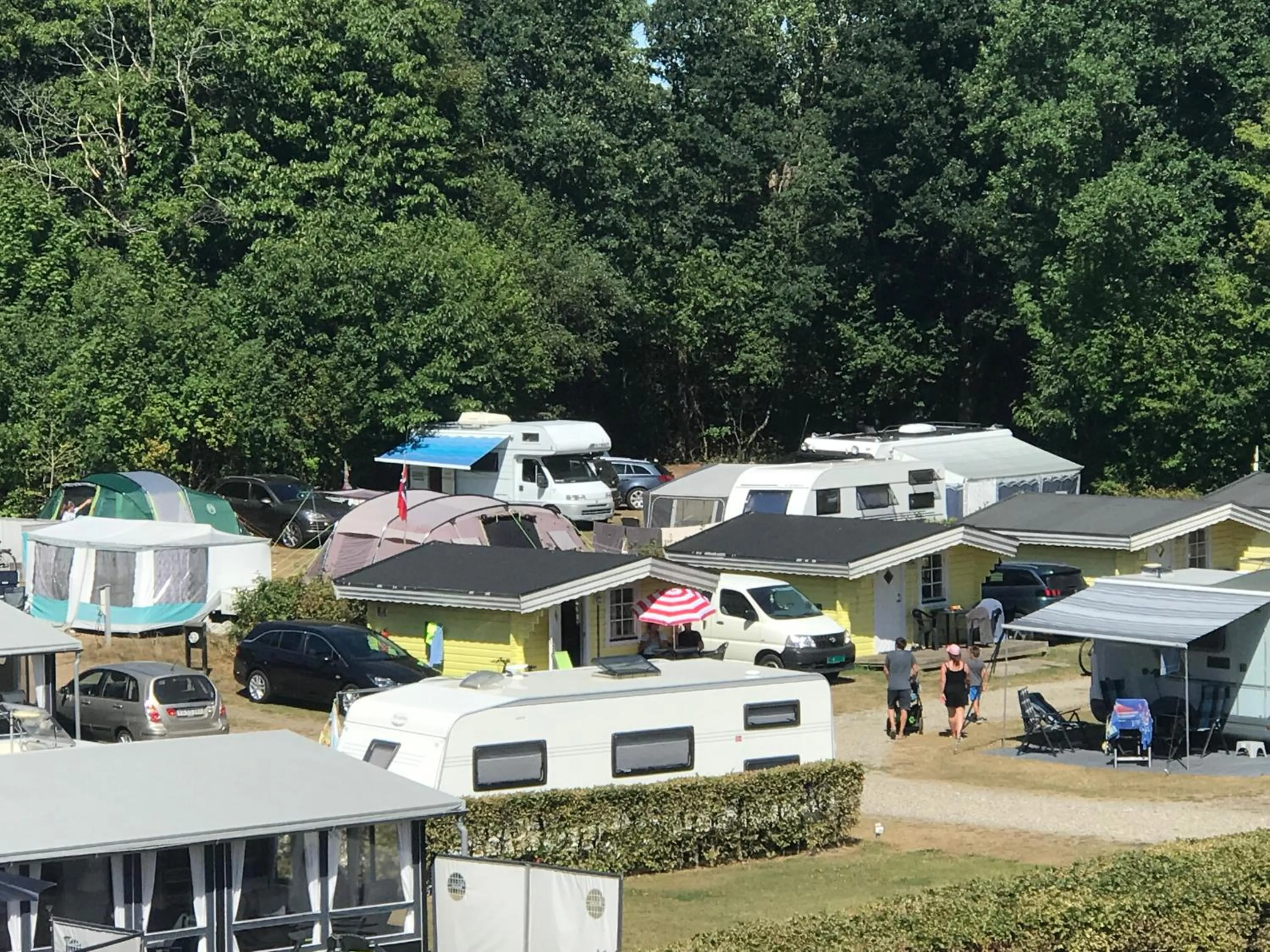 Bird's eye view in City Camping Hjørring