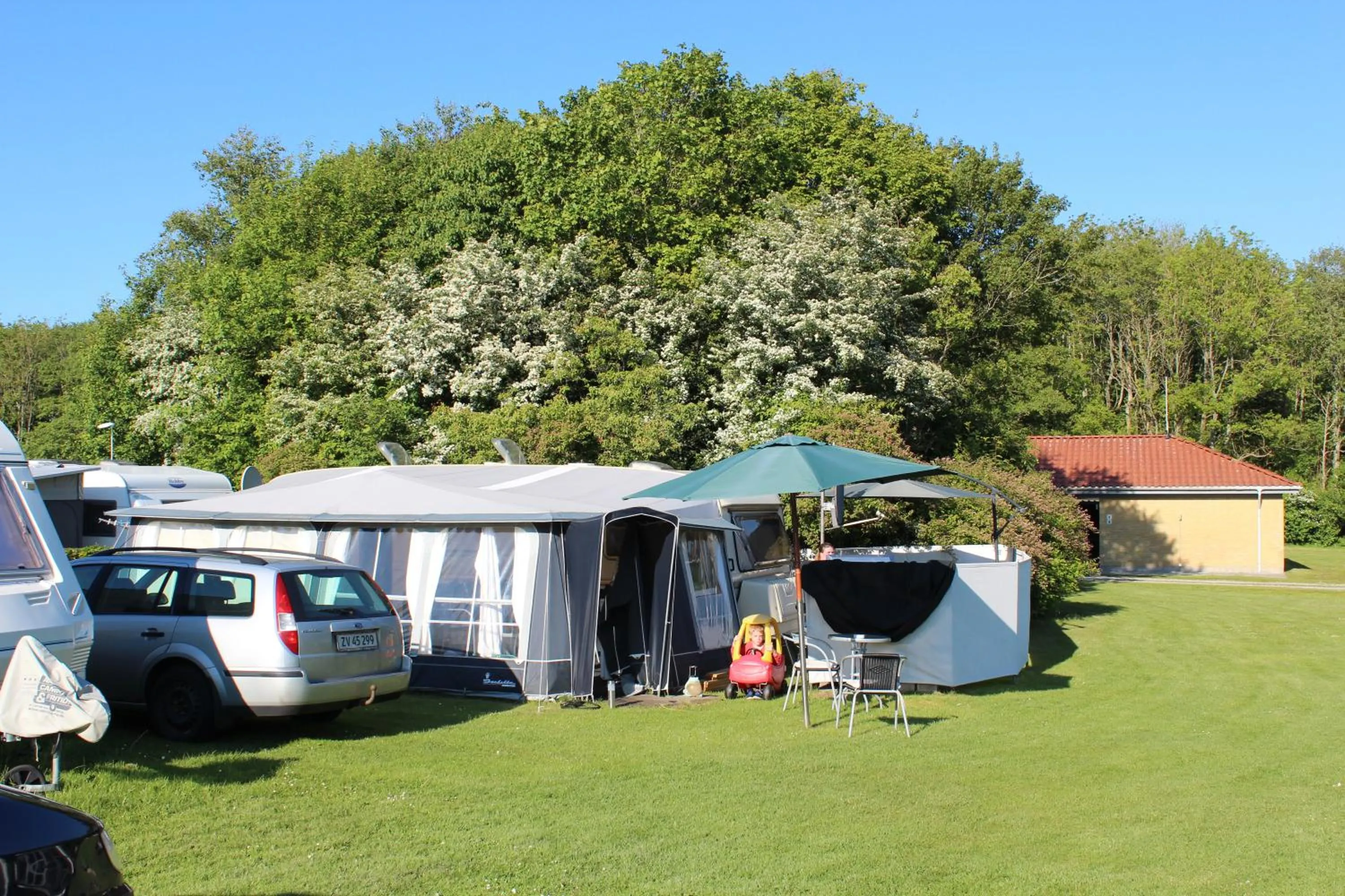 Natural landscape in City Camping Hjørring