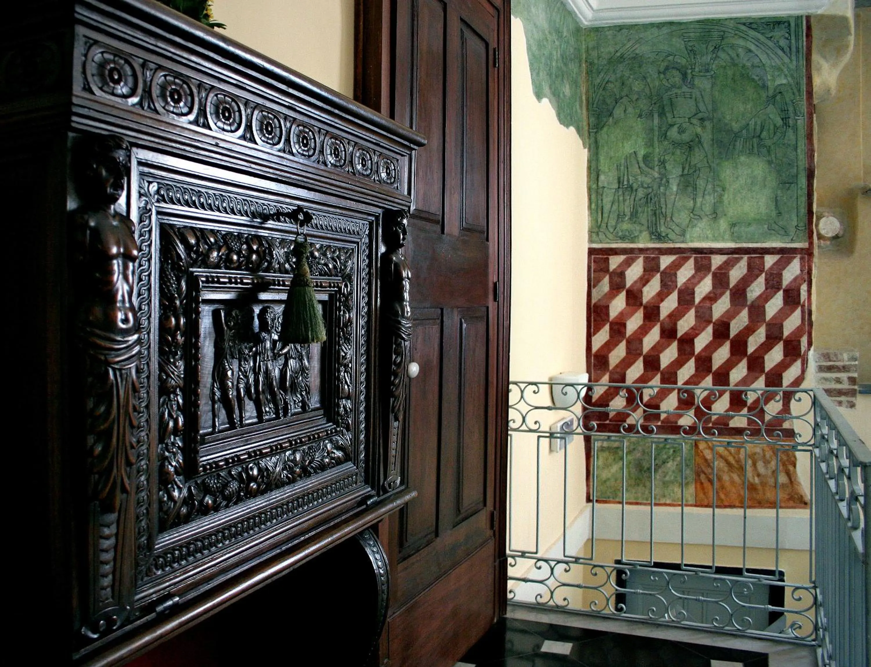 Decorative detail in Palazzo Vescovile Hotel