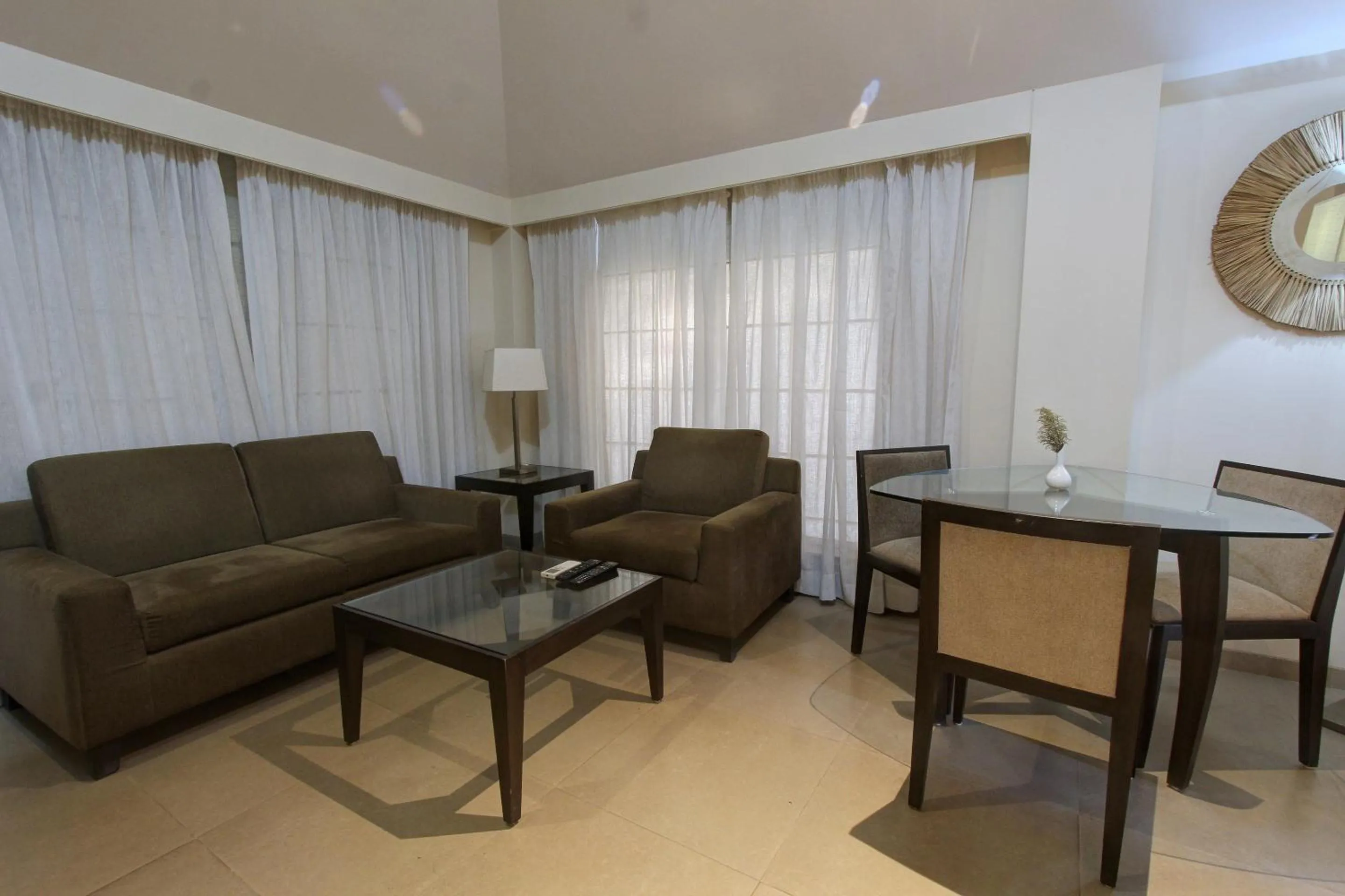 Seating area in Golden Amoon Resort