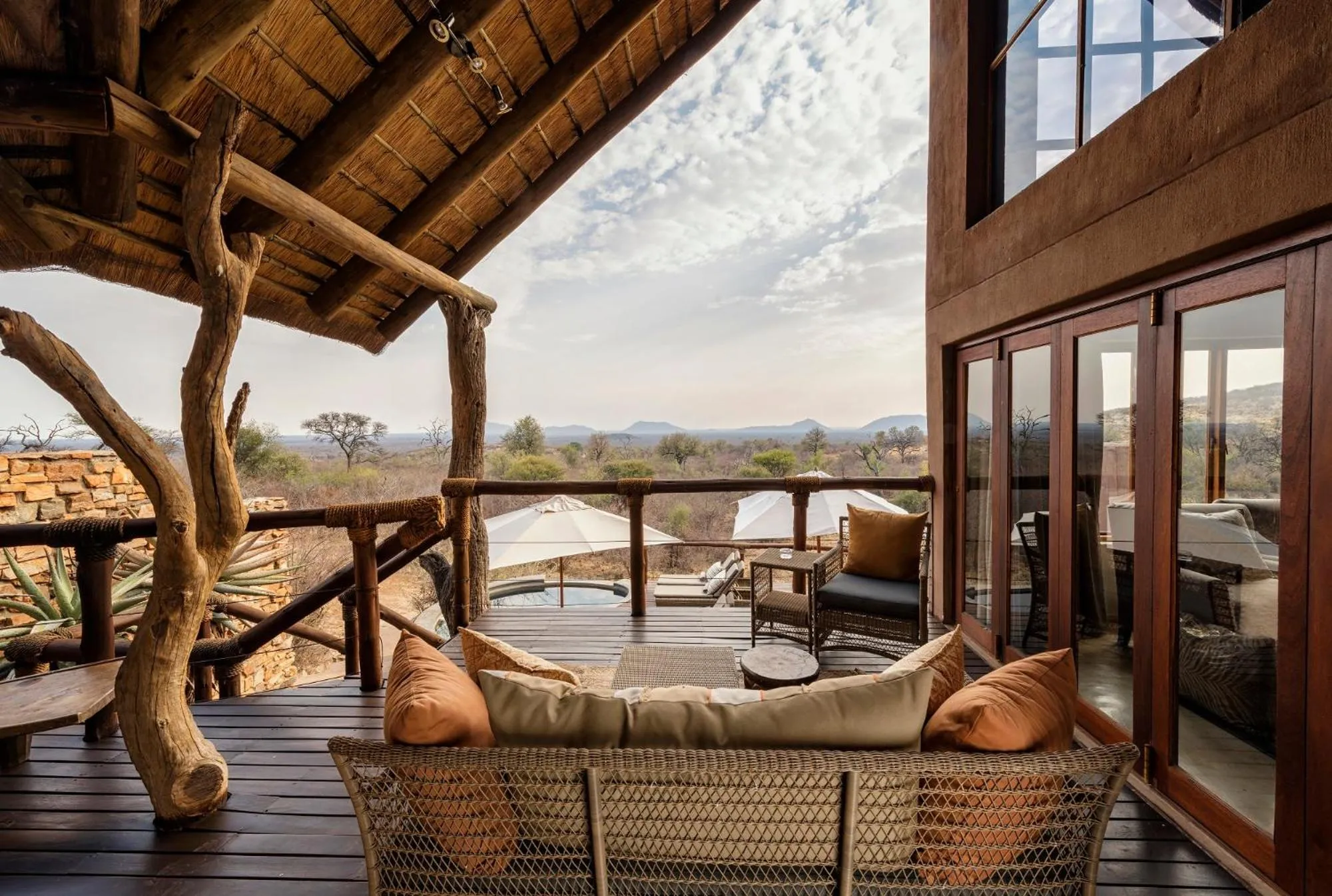 Balcony/Terrace in Impodimo Game Lodge