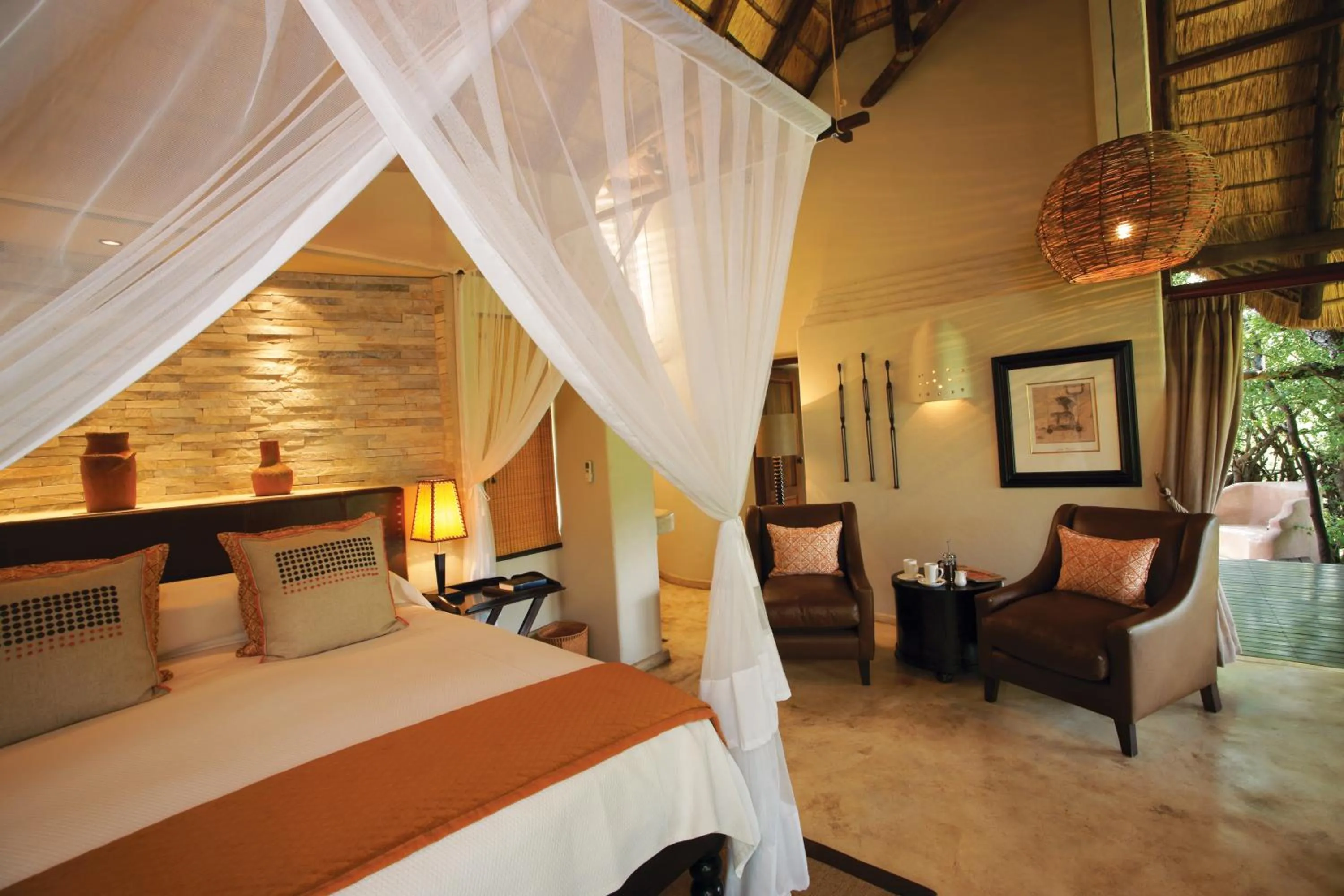 Bedroom, Bed in Impodimo Game Lodge