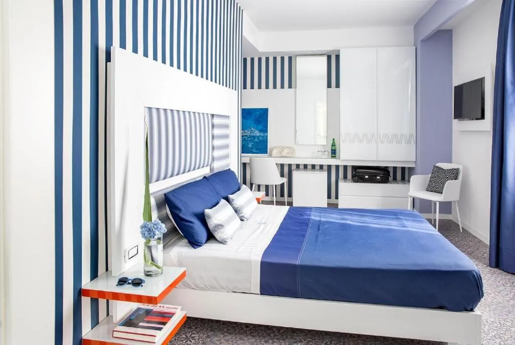 Bed in Villa Aragonese Rooms