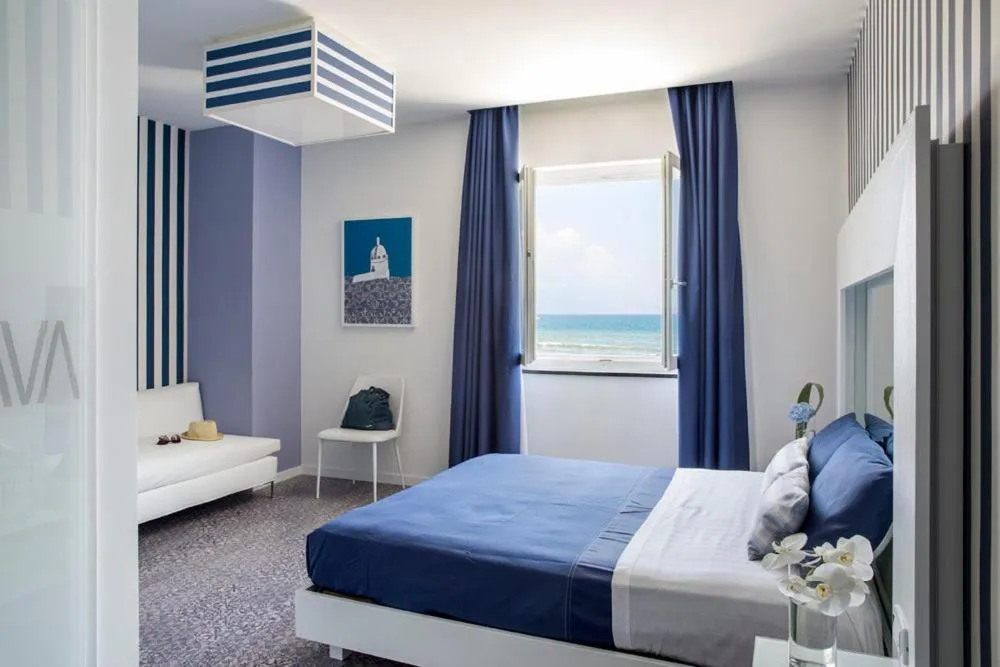 View (from property/room), Bed in Villa Aragonese Rooms