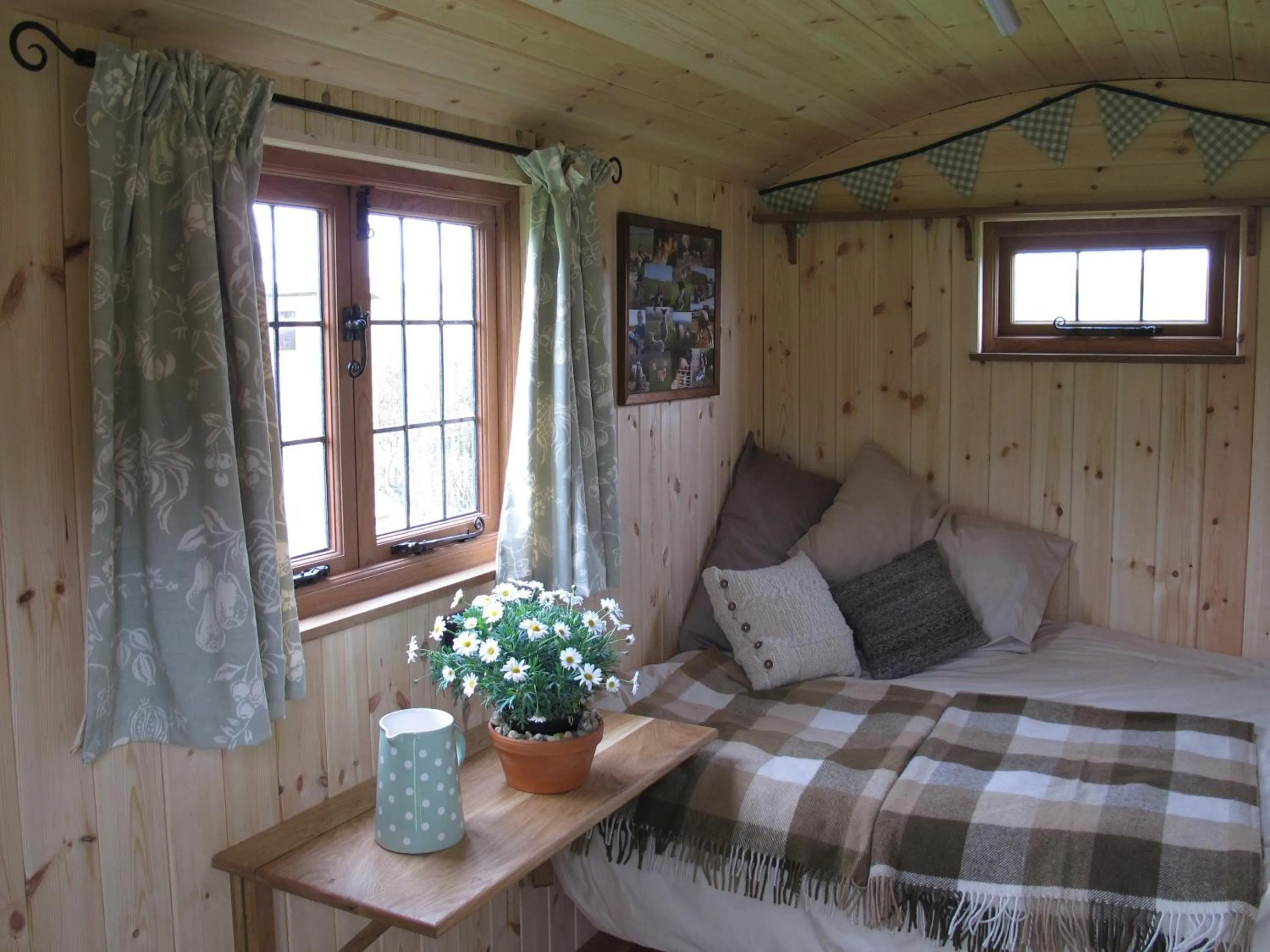 Bedroom, Bed in Marshwood Farm B&B and Shepherds Hut